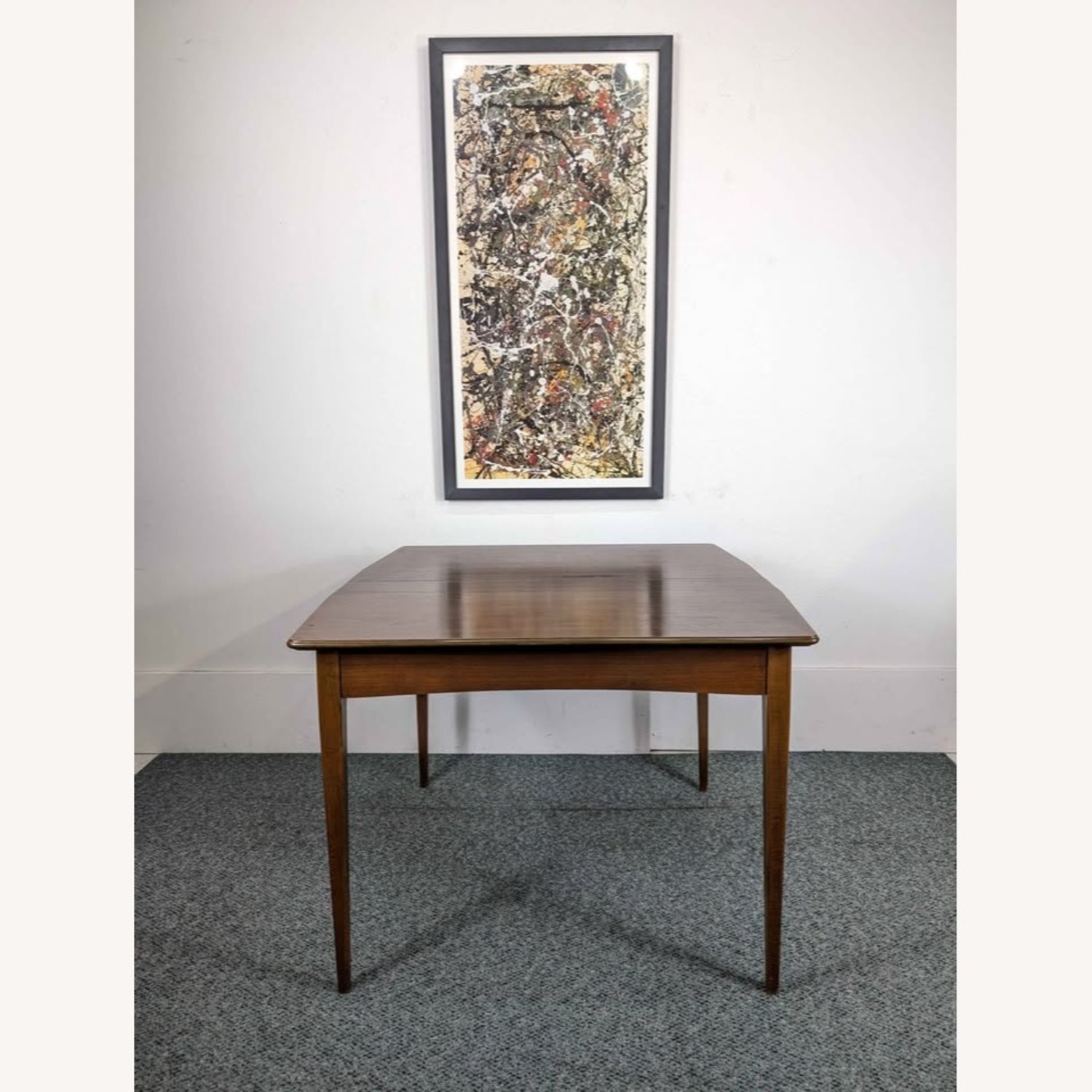 MCM American Walnut Console Dining Table Extensole - image-1