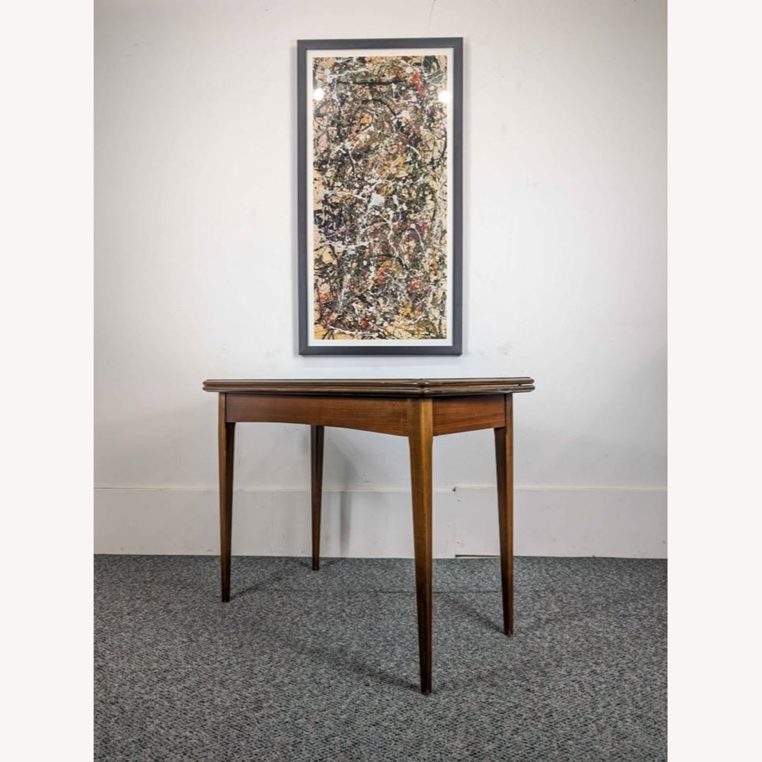 MCM American Walnut Console Dining Table Extensole - image-3