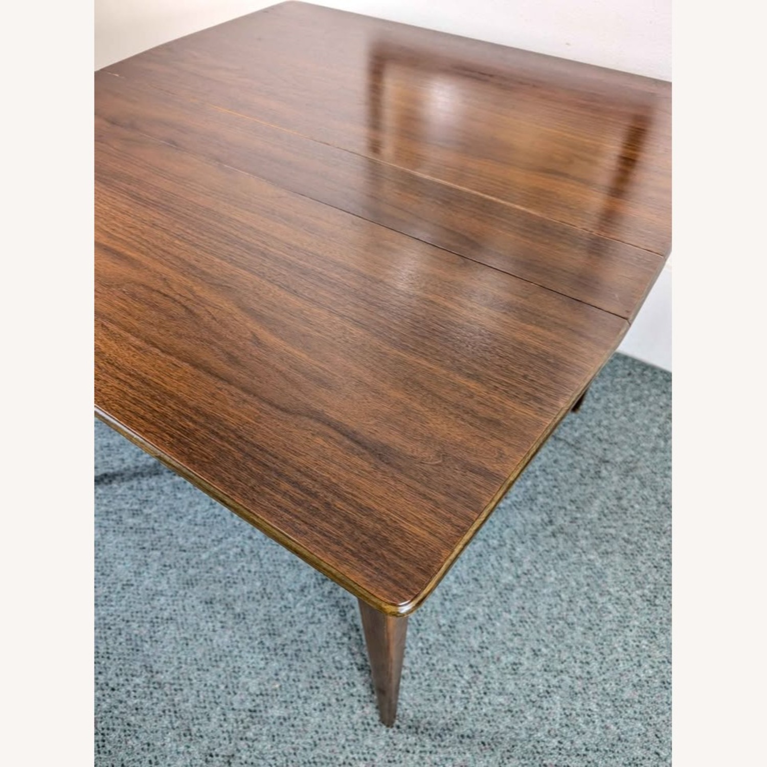MCM American Walnut Console Dining Table Extensole - image-6