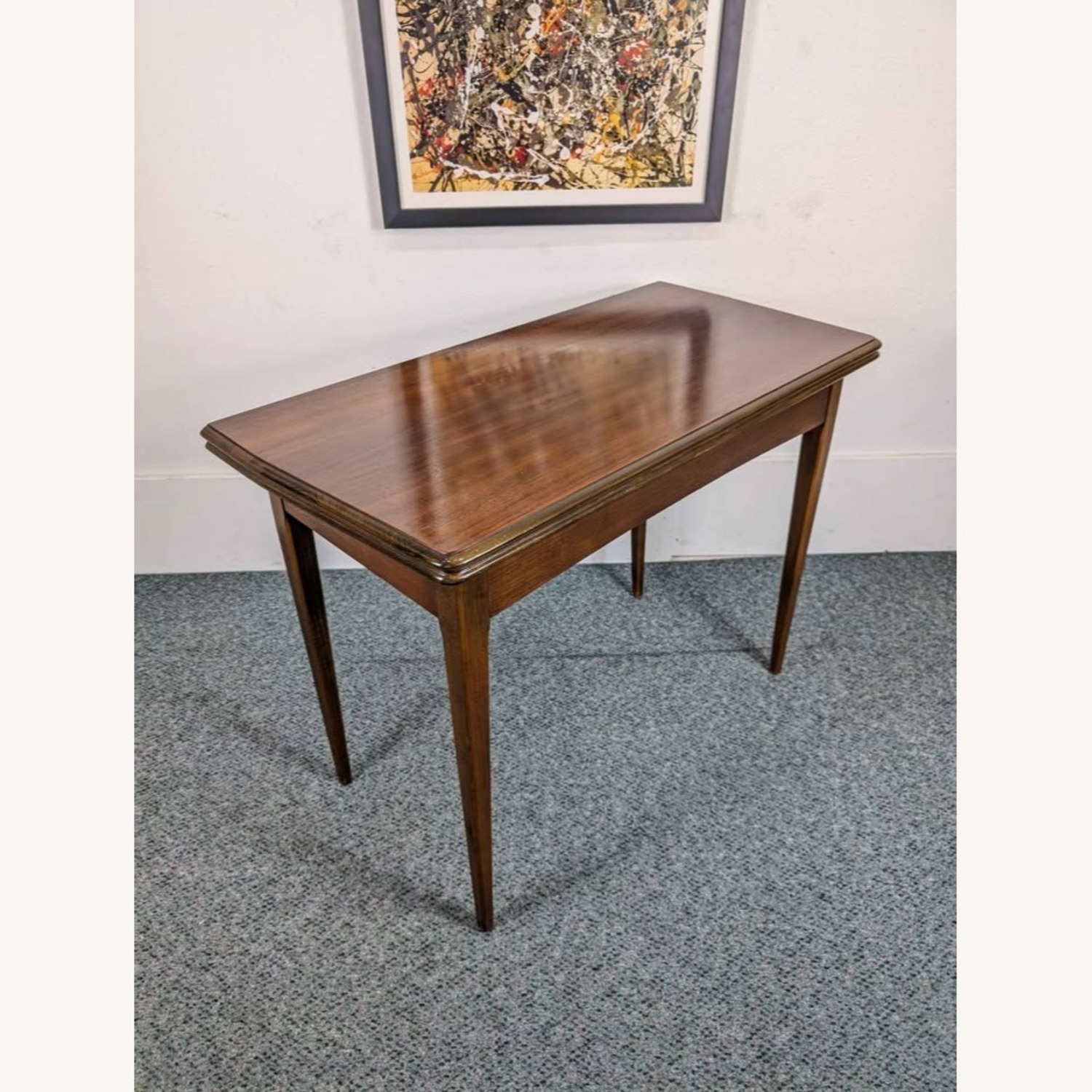 MCM American Walnut Console Dining Table Extensole - image-4