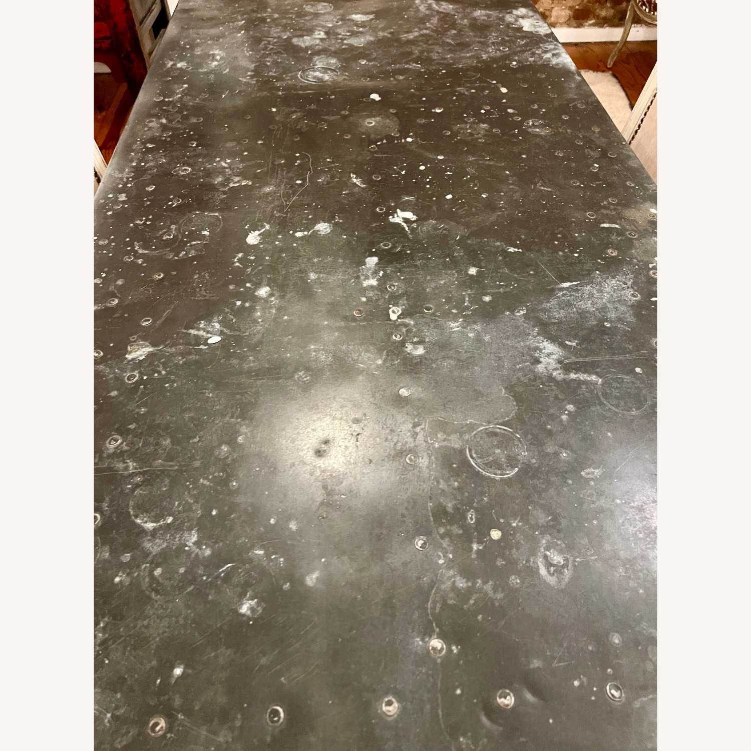 Vintage/Antique Light Gray Dining Table - image-5