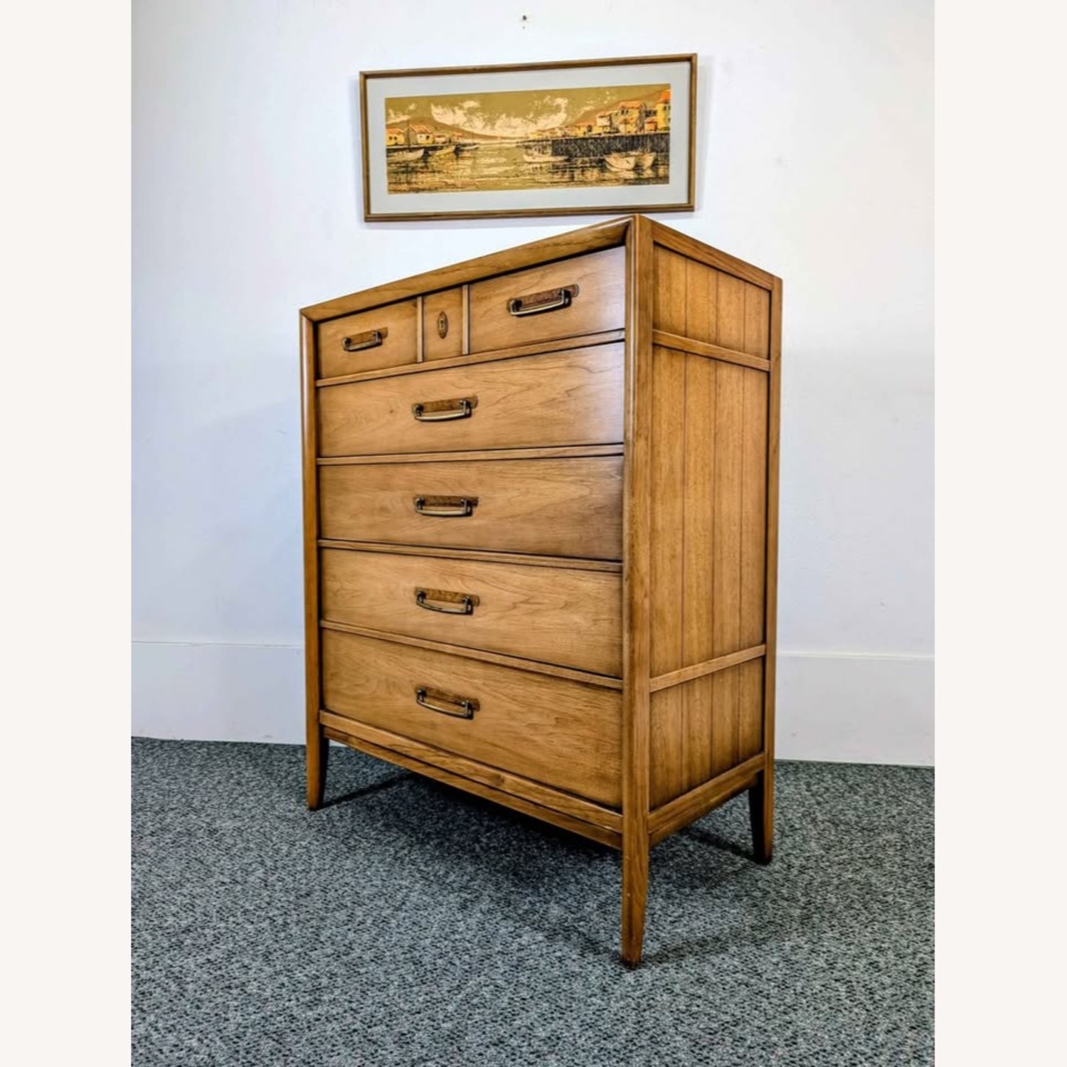 Drexel MCM 5 Drawer Meridian Collection Highboy - image-2