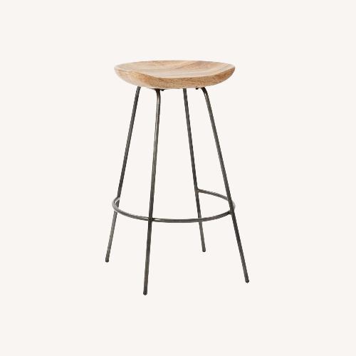 Used West Elm Alden Counter Stools Natural Wood Stools for sale on AptDeco