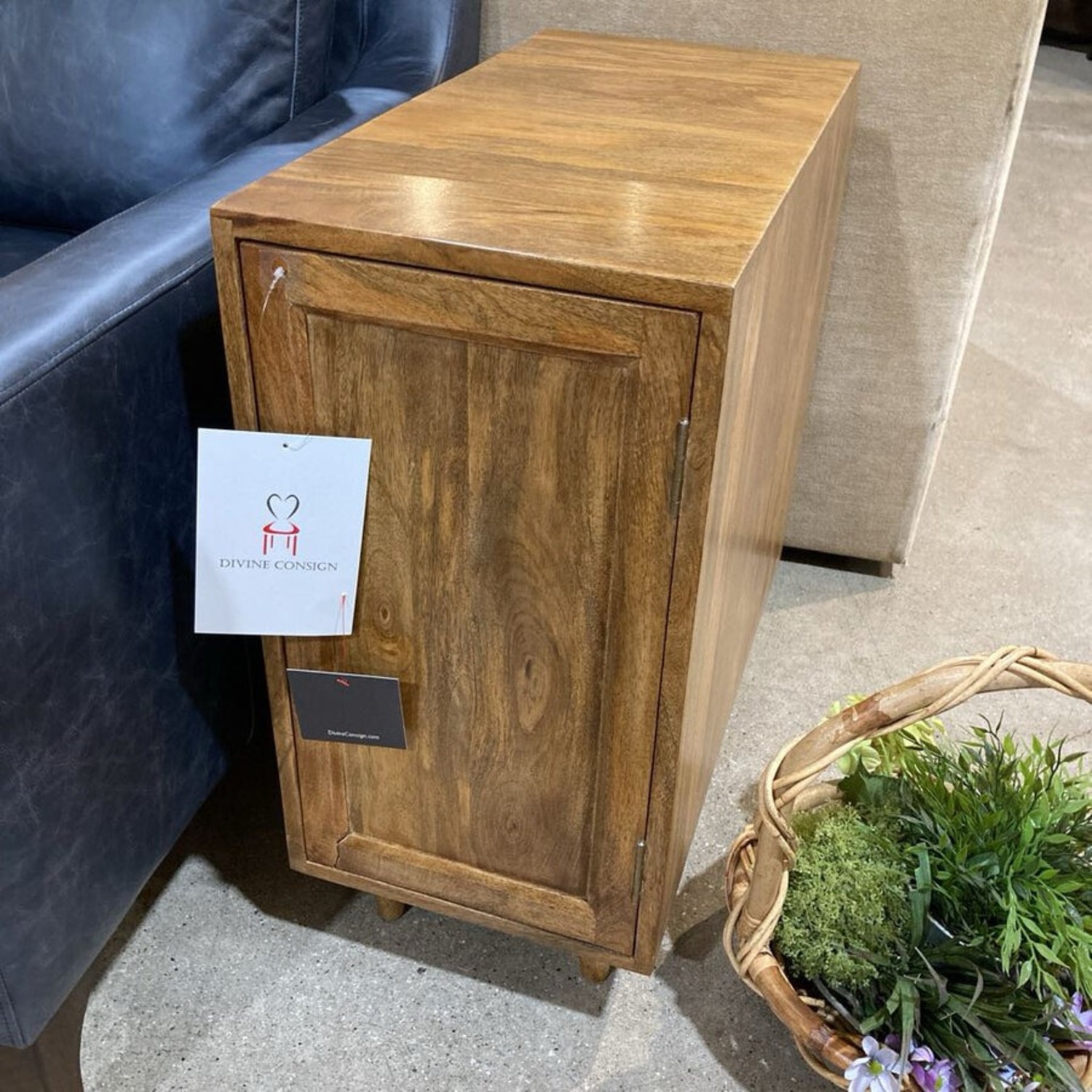 Conrad Side Table Light Brown - image-2