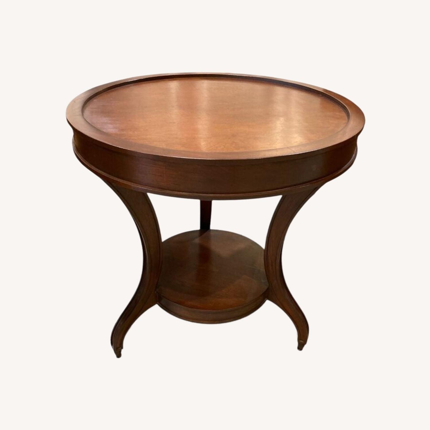 Winslet Round Solid Wood Side Table - image-0