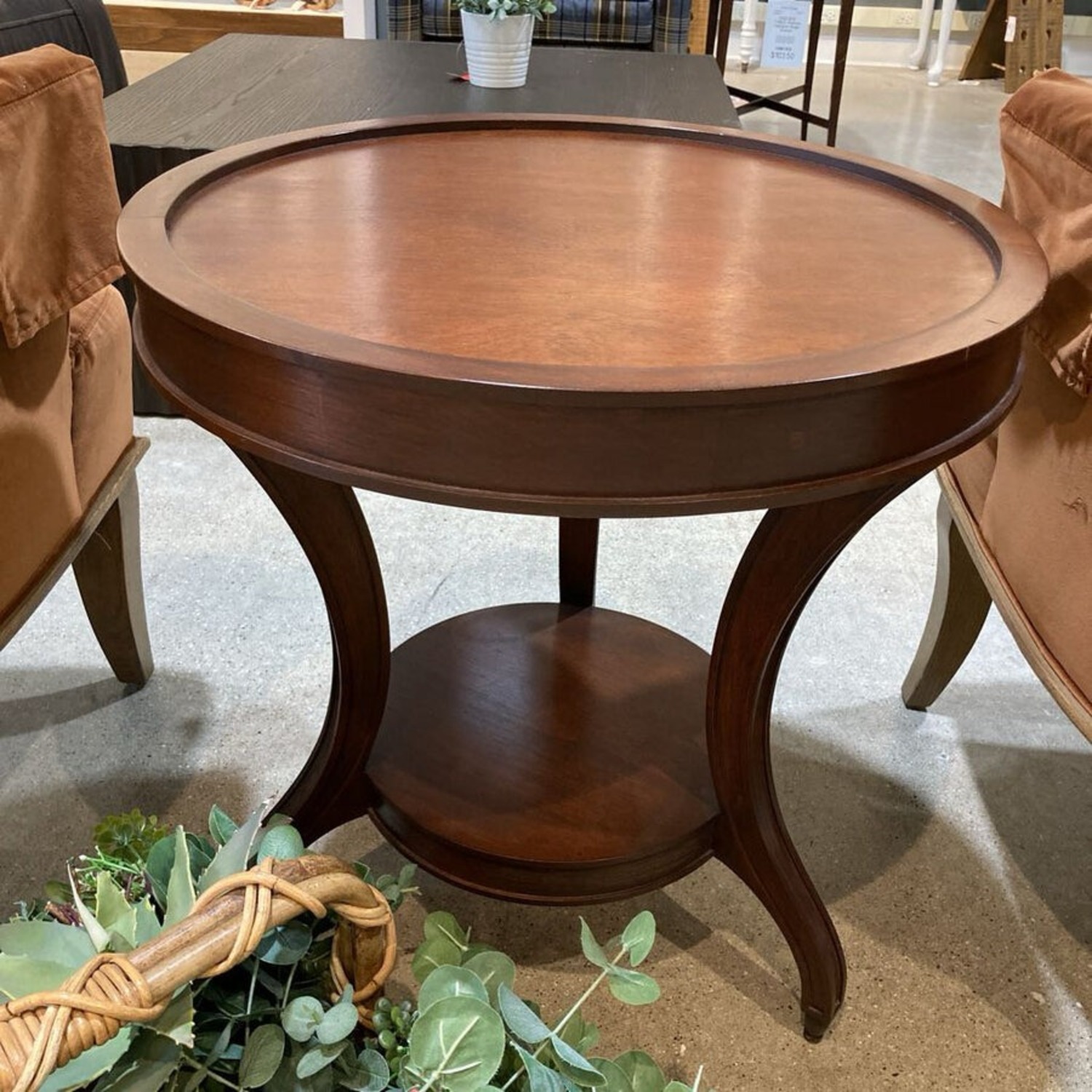 Winslet Round Solid Wood Side Table - image-2