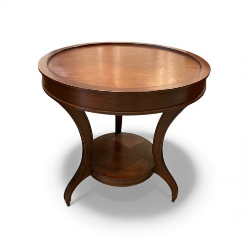 Used Winslet Round Solid Wood Side Table for sale on AptDeco