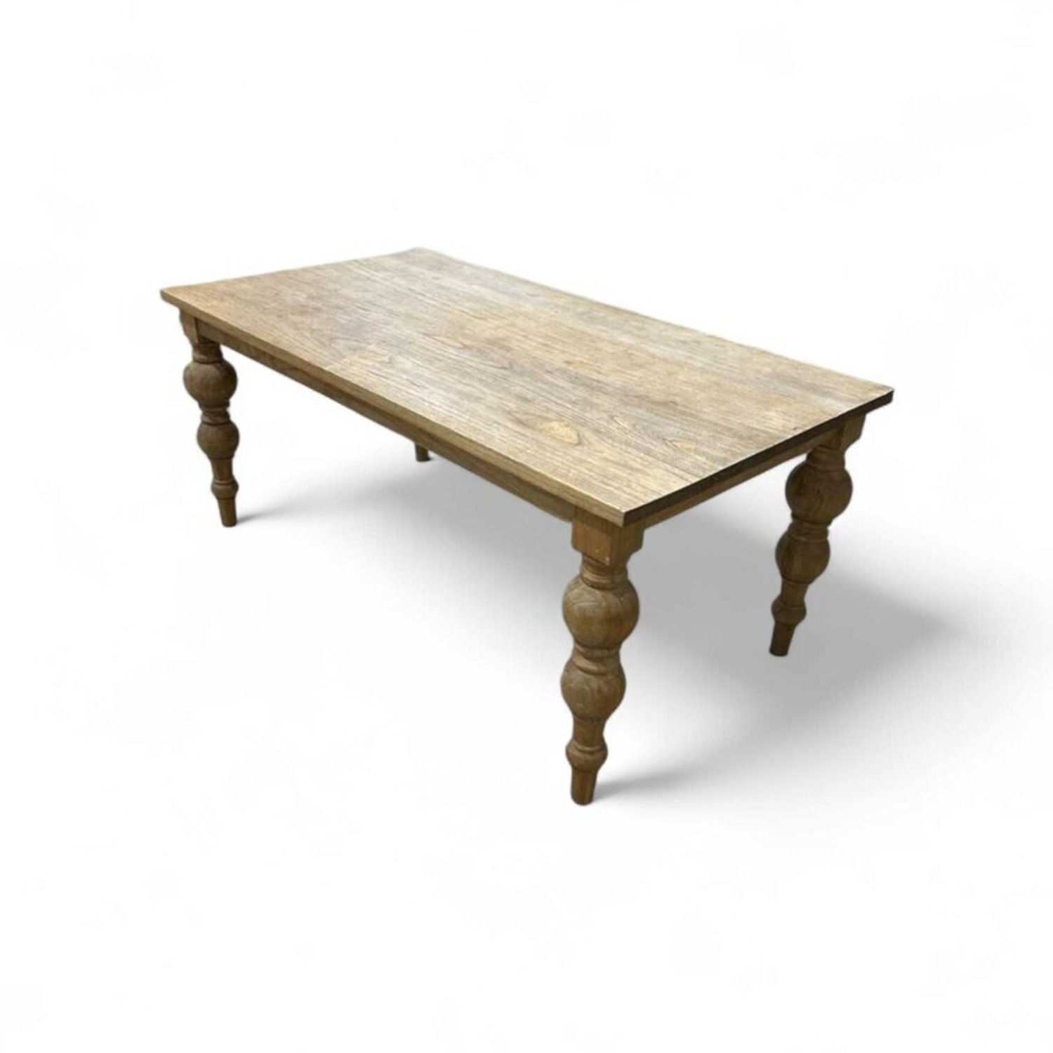 Rectangular Farmhouse Solid Wood Dining Table - image-0