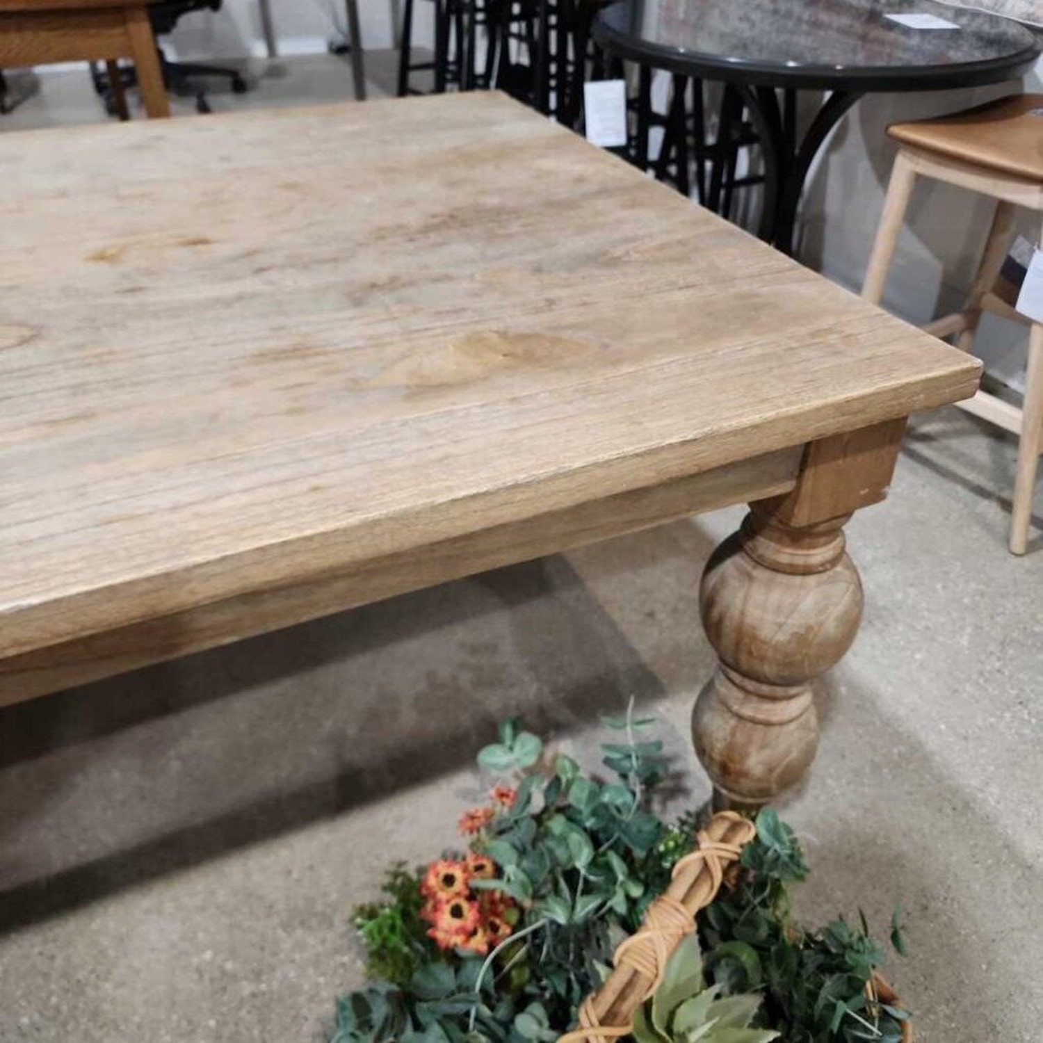 Rectangular Farmhouse Solid Wood Dining Table - image-3