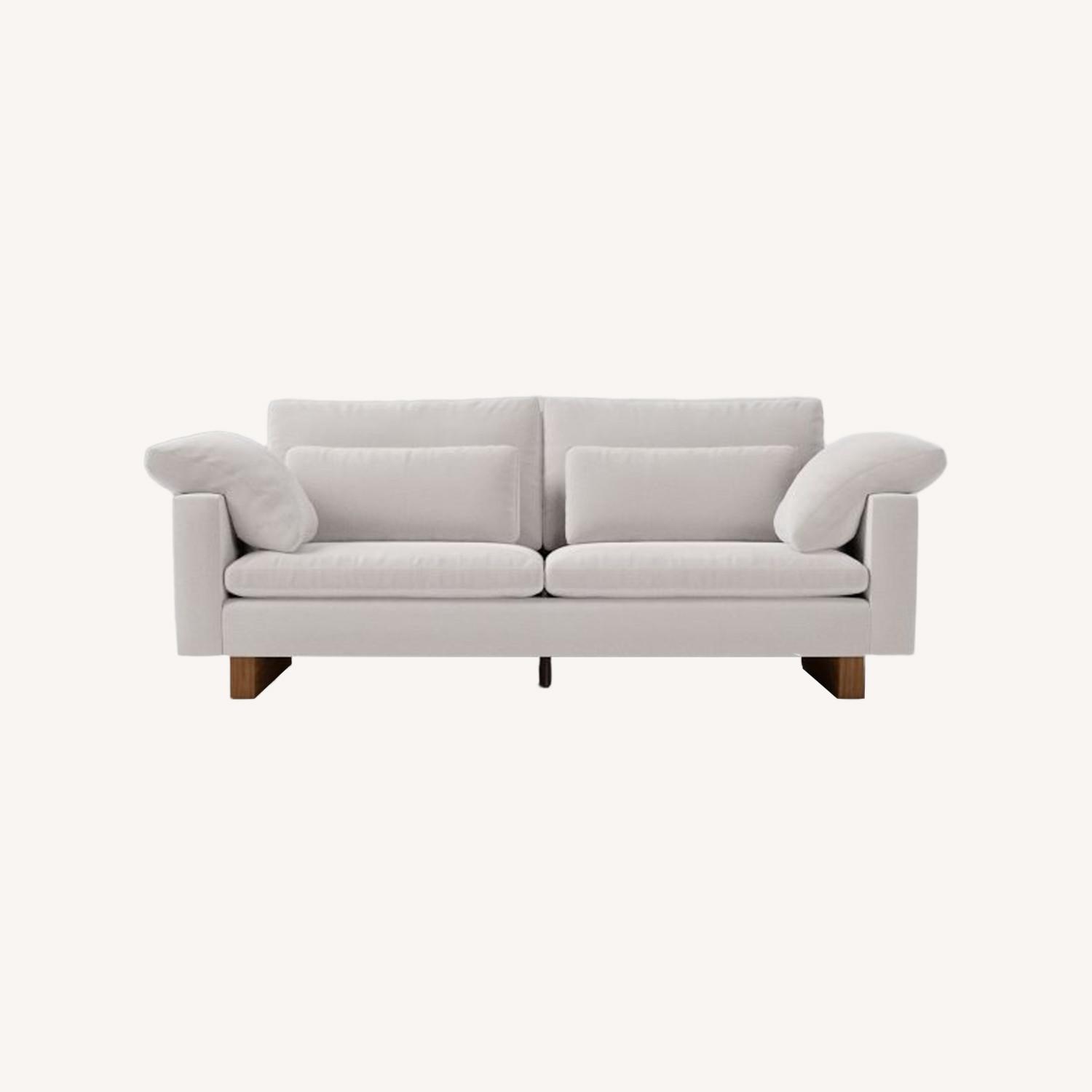 West Elm Harmony Petite 82” Frost Grey Sofa - image-0