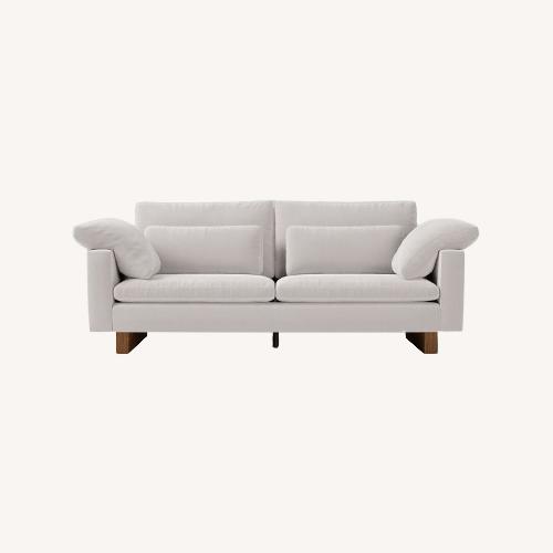 Used West Elm Harmony Petite 82” Frost Grey Sofa for sale on AptDeco