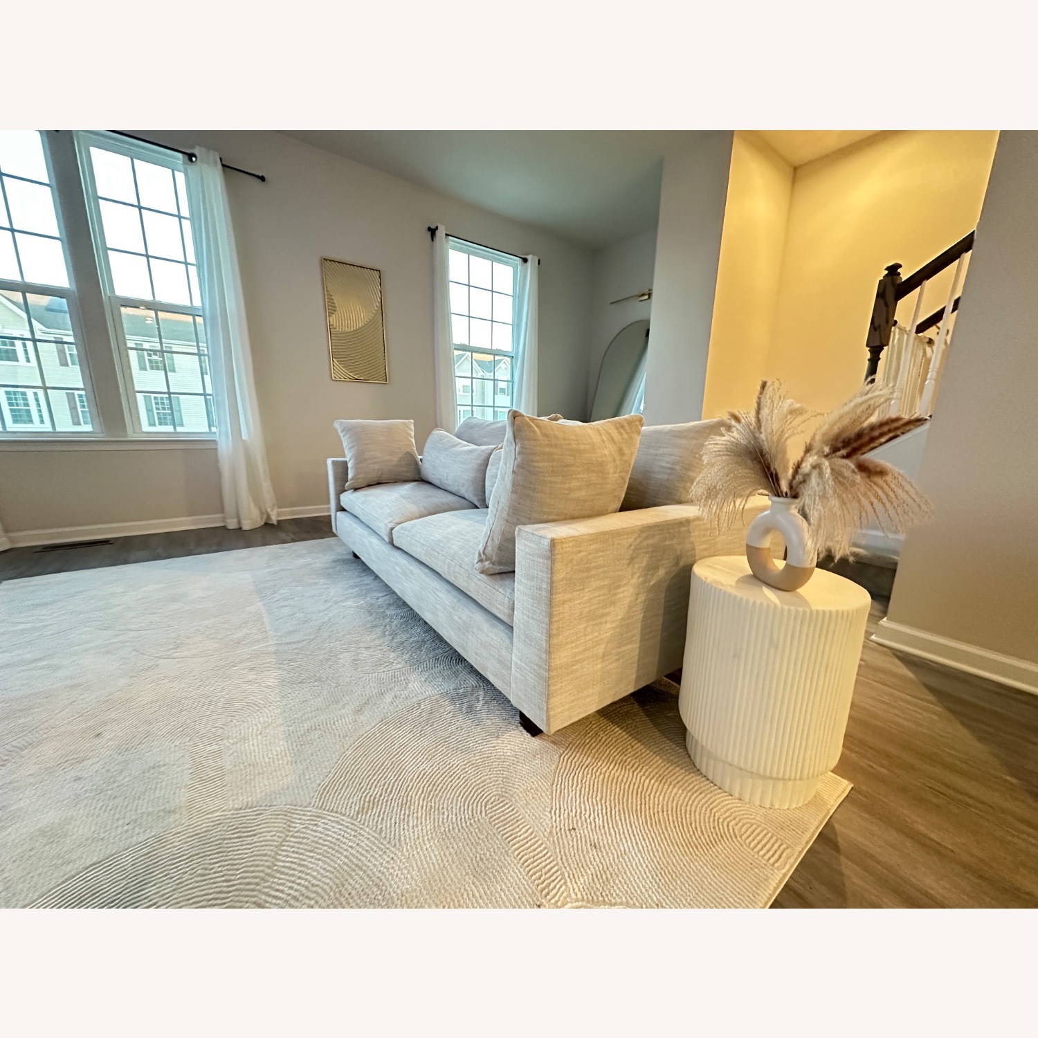 West Elm Harmony Petite 82” Frost Grey Sofa - image-6