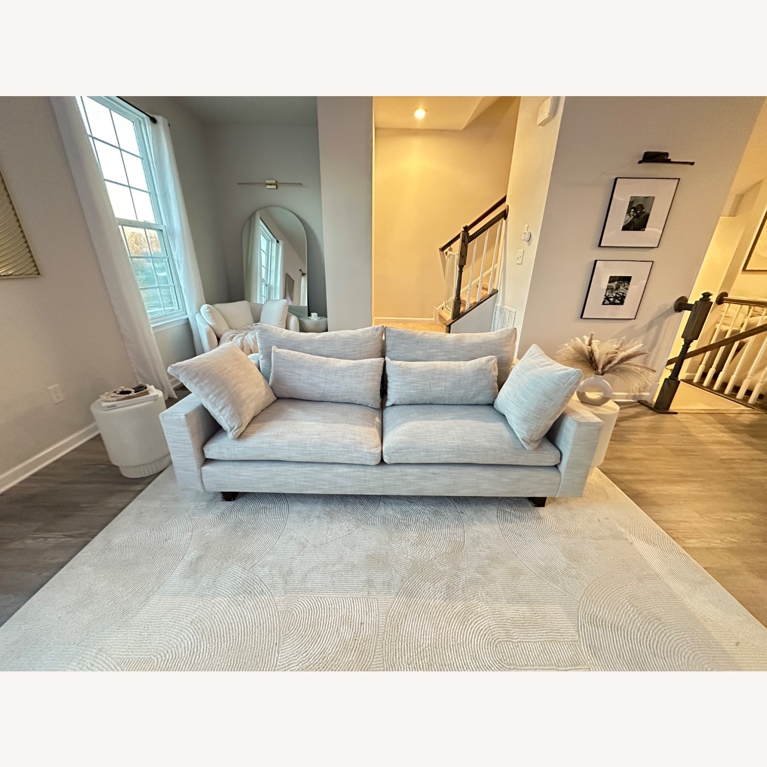 West Elm Harmony Petite 82” Frost Grey Sofa - image-13