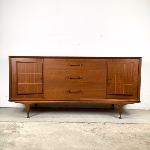 Used Long Mid-Century Modern Nine Drawer Dresser for sale on AptDeco