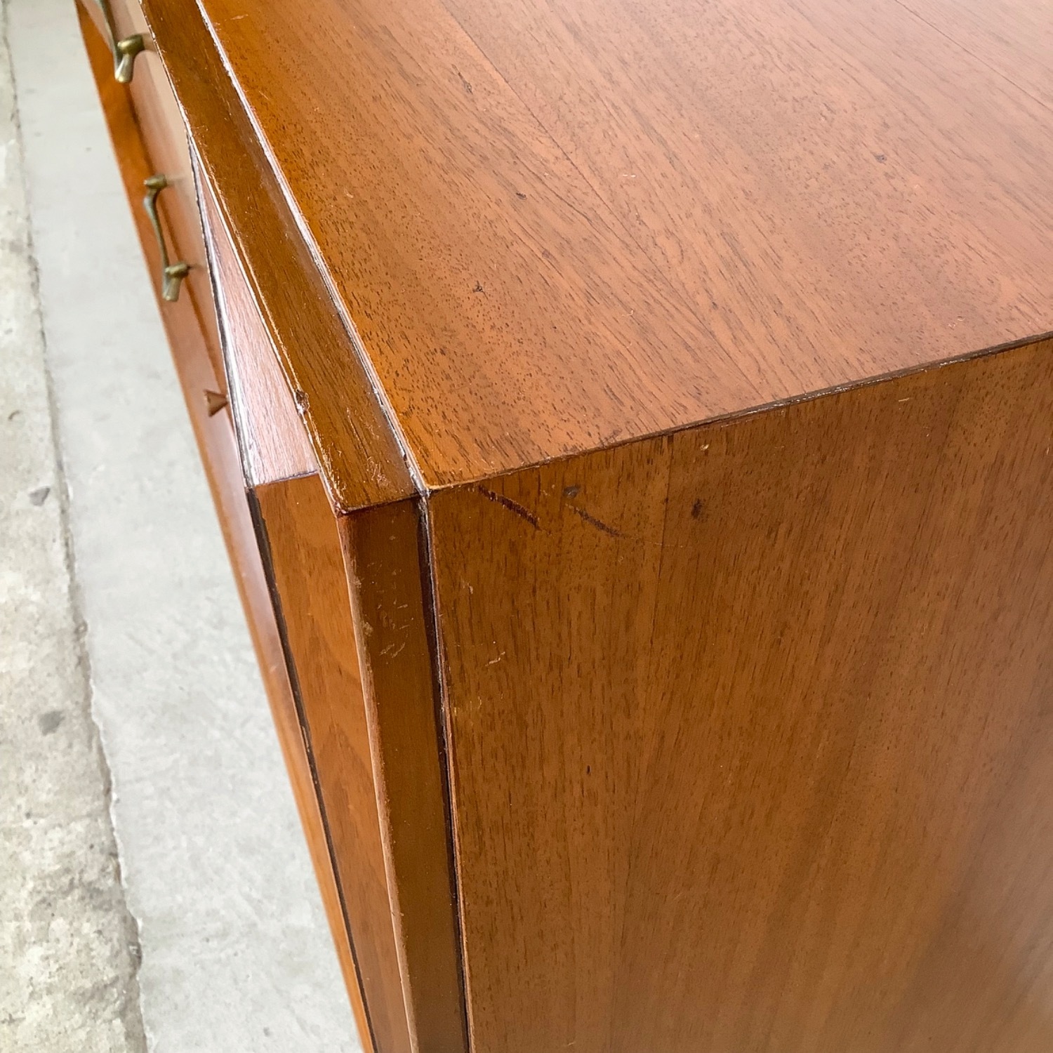 Long Mid-Century Modern Nine Drawer Dresser - image-14