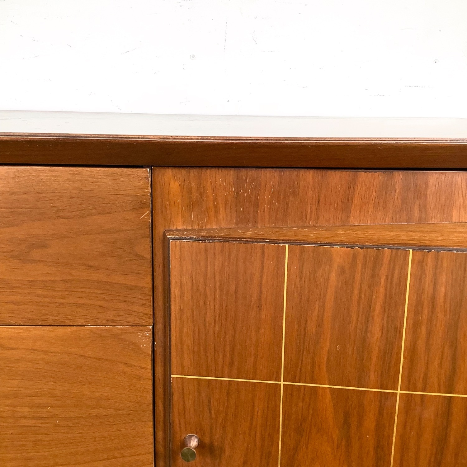 Long Mid-Century Modern Nine Drawer Dresser - image-10