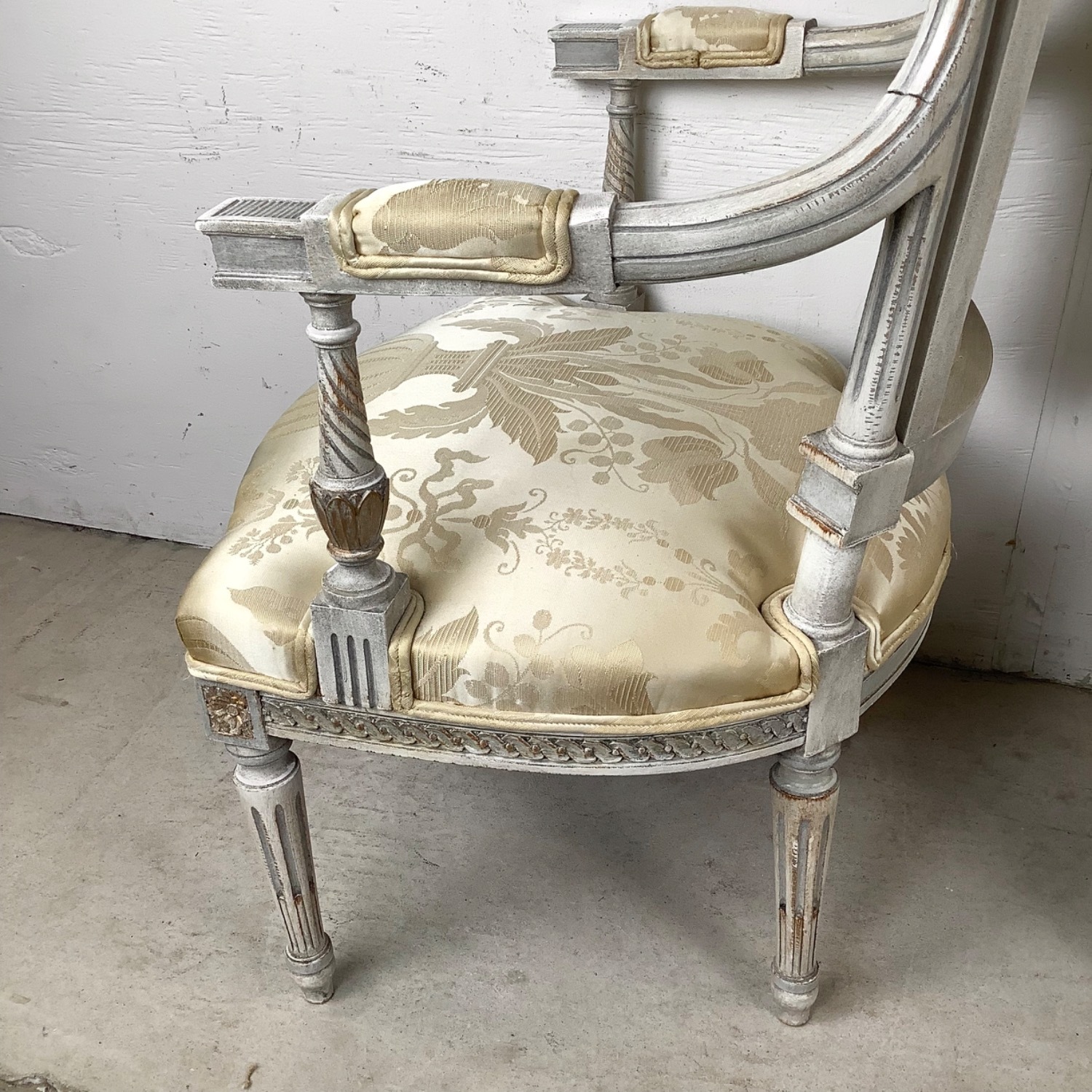 Neoclassical Louis XVI Revival Armchairs- Pair - image-11