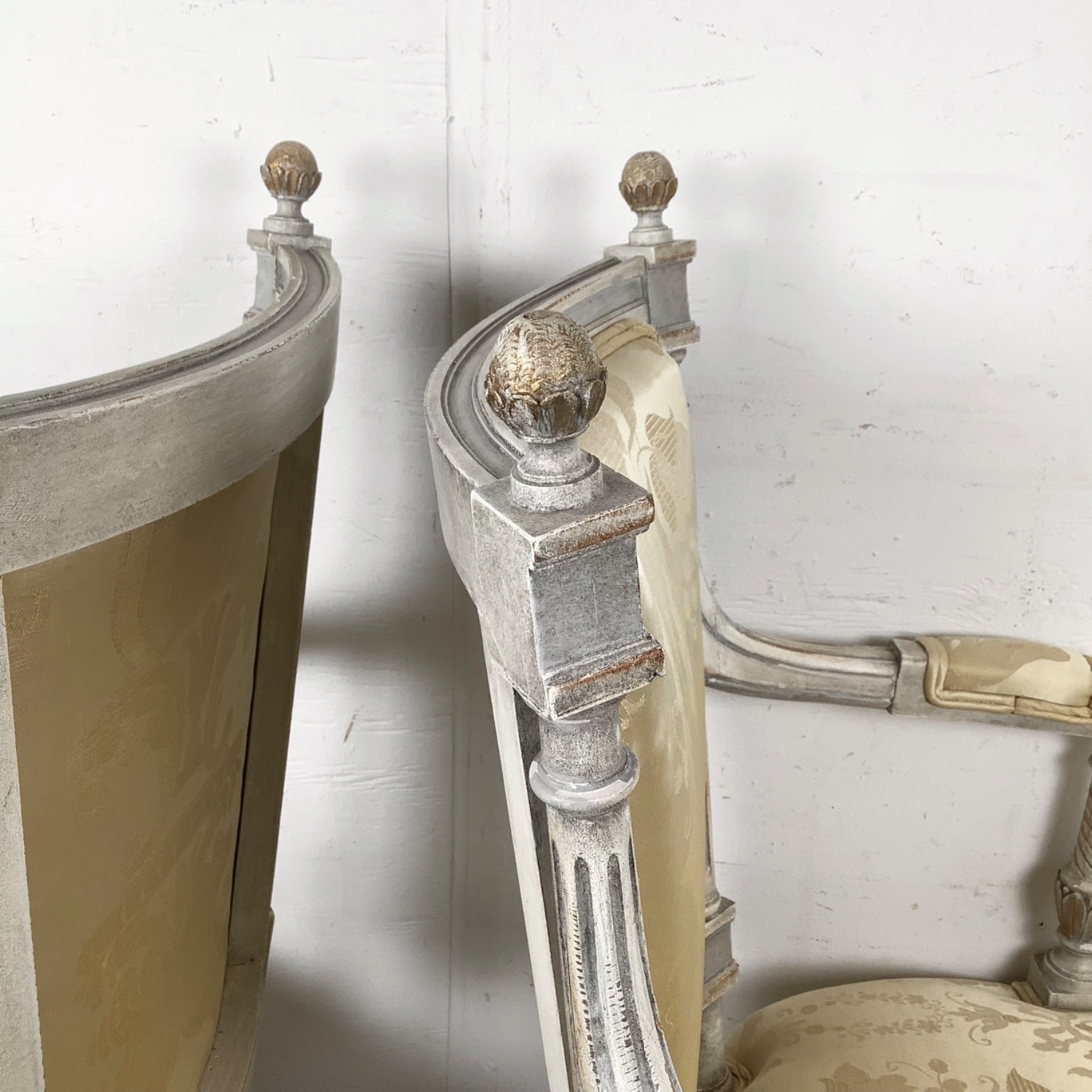 Neoclassical Louis XVI Revival Armchairs- Pair - image-10