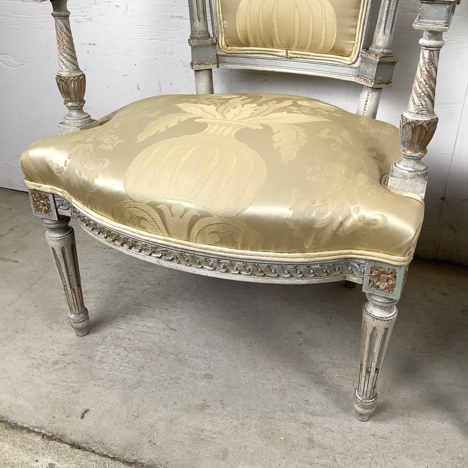 Neoclassical Louis XVI Revival Armchairs- Pair - image-21