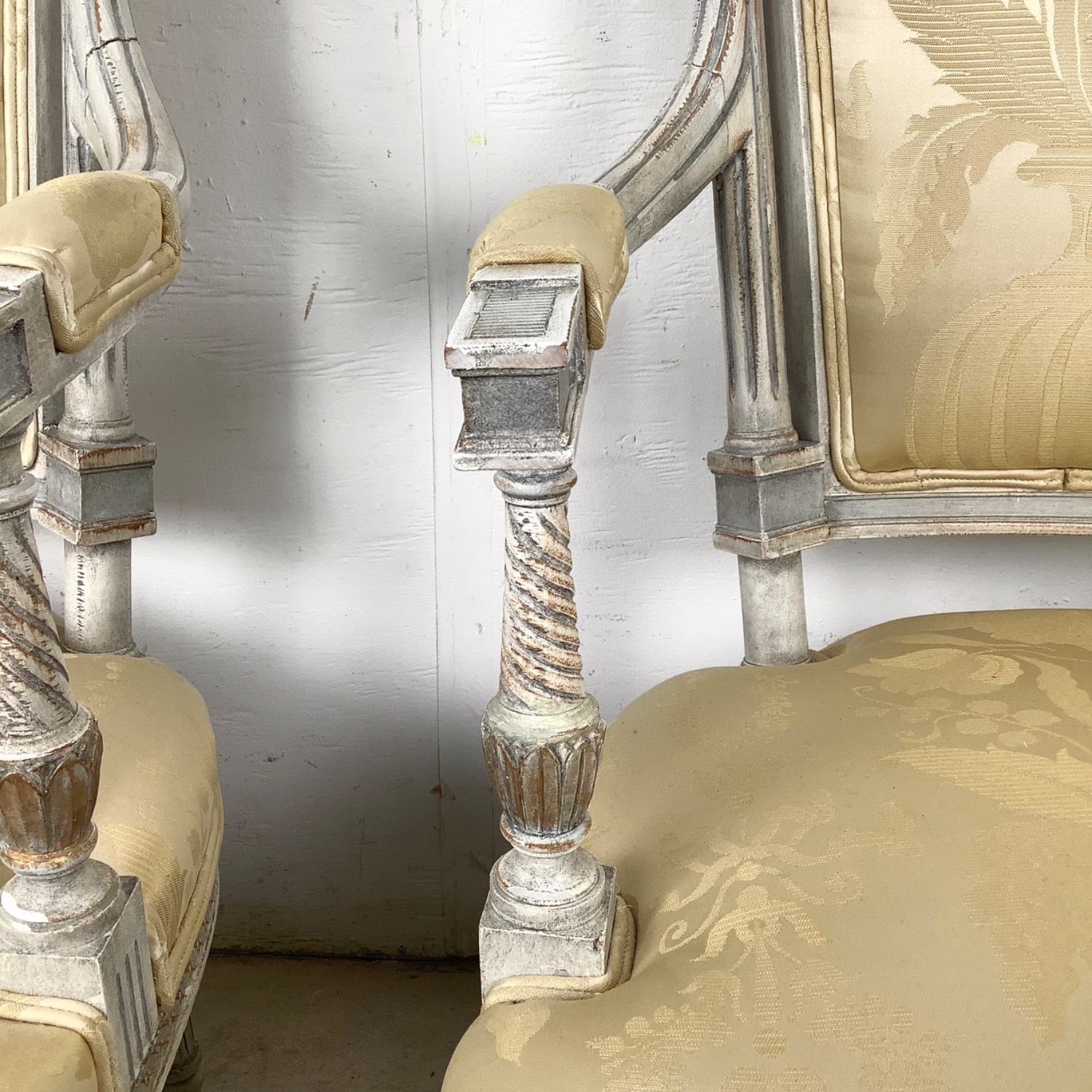 Neoclassical Louis XVI Revival Armchairs- Pair - image-13