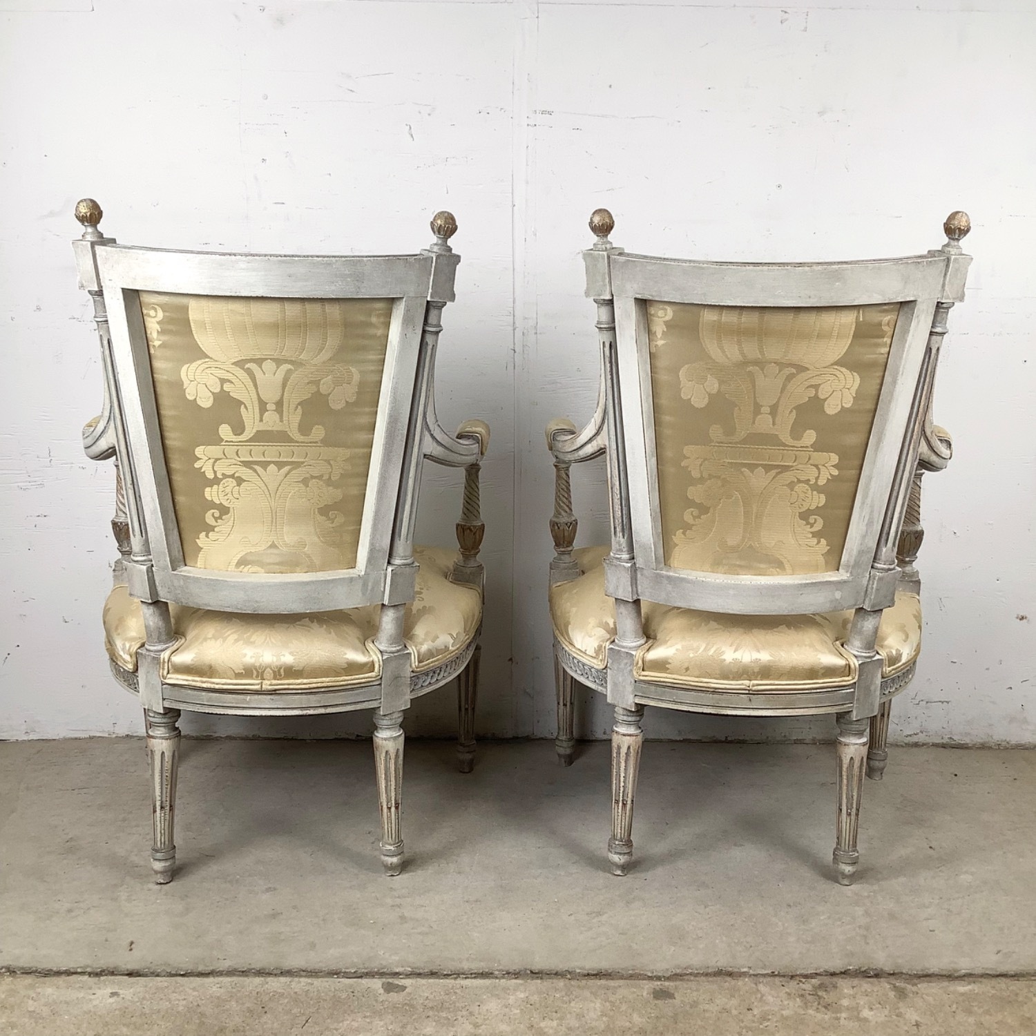 Neoclassical Louis XVI Revival Armchairs- Pair - image-6