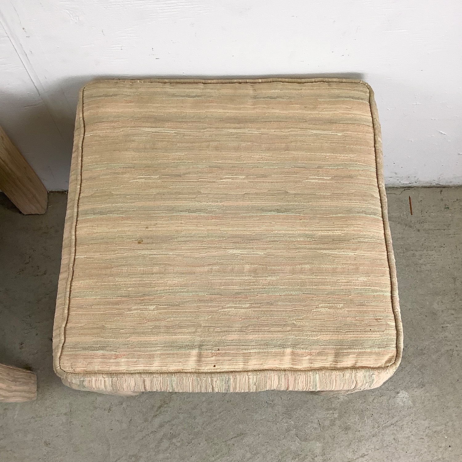 Pair of Sculptural Vintage Upholstered Stools - image-4