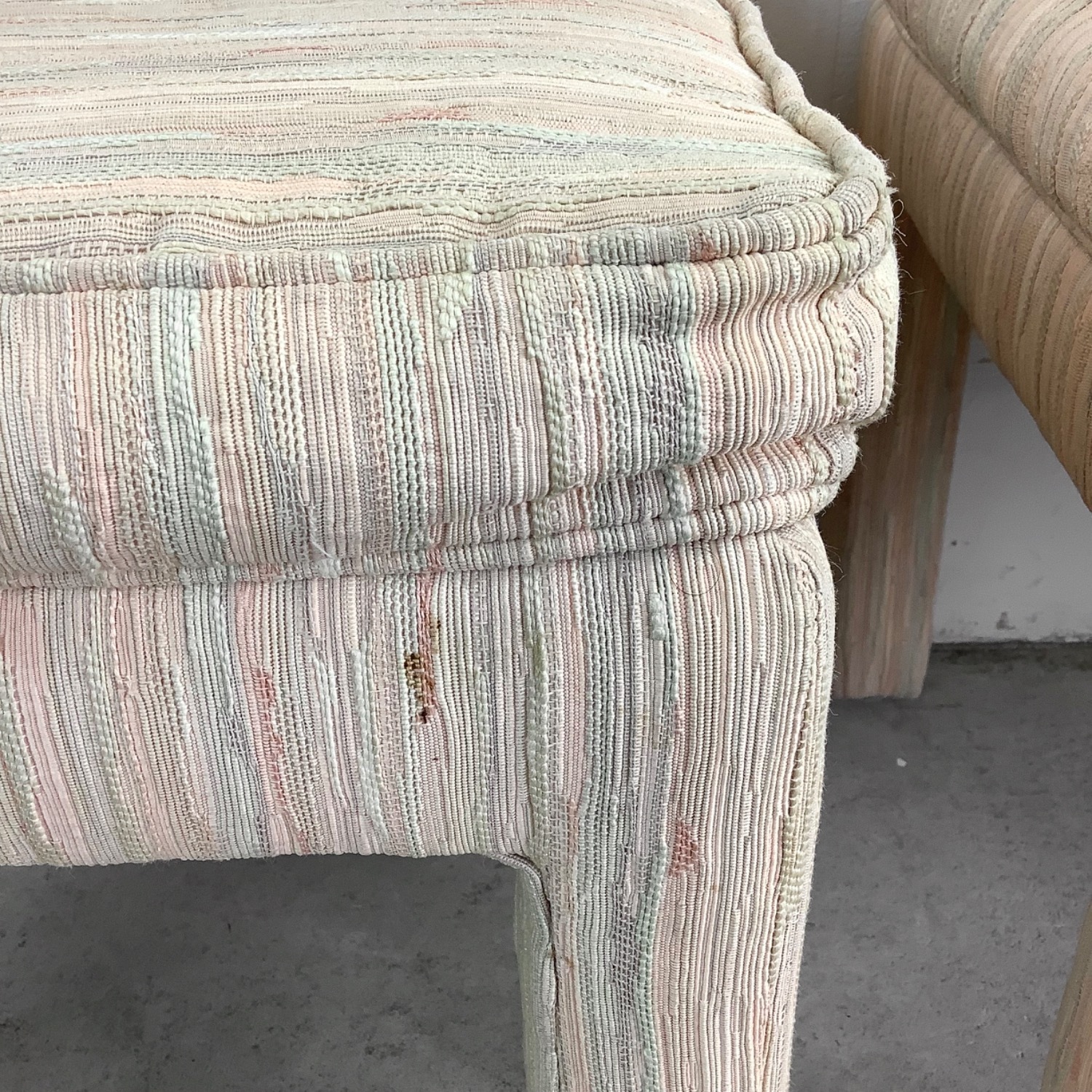 Pair of Sculptural Vintage Upholstered Stools - image-17