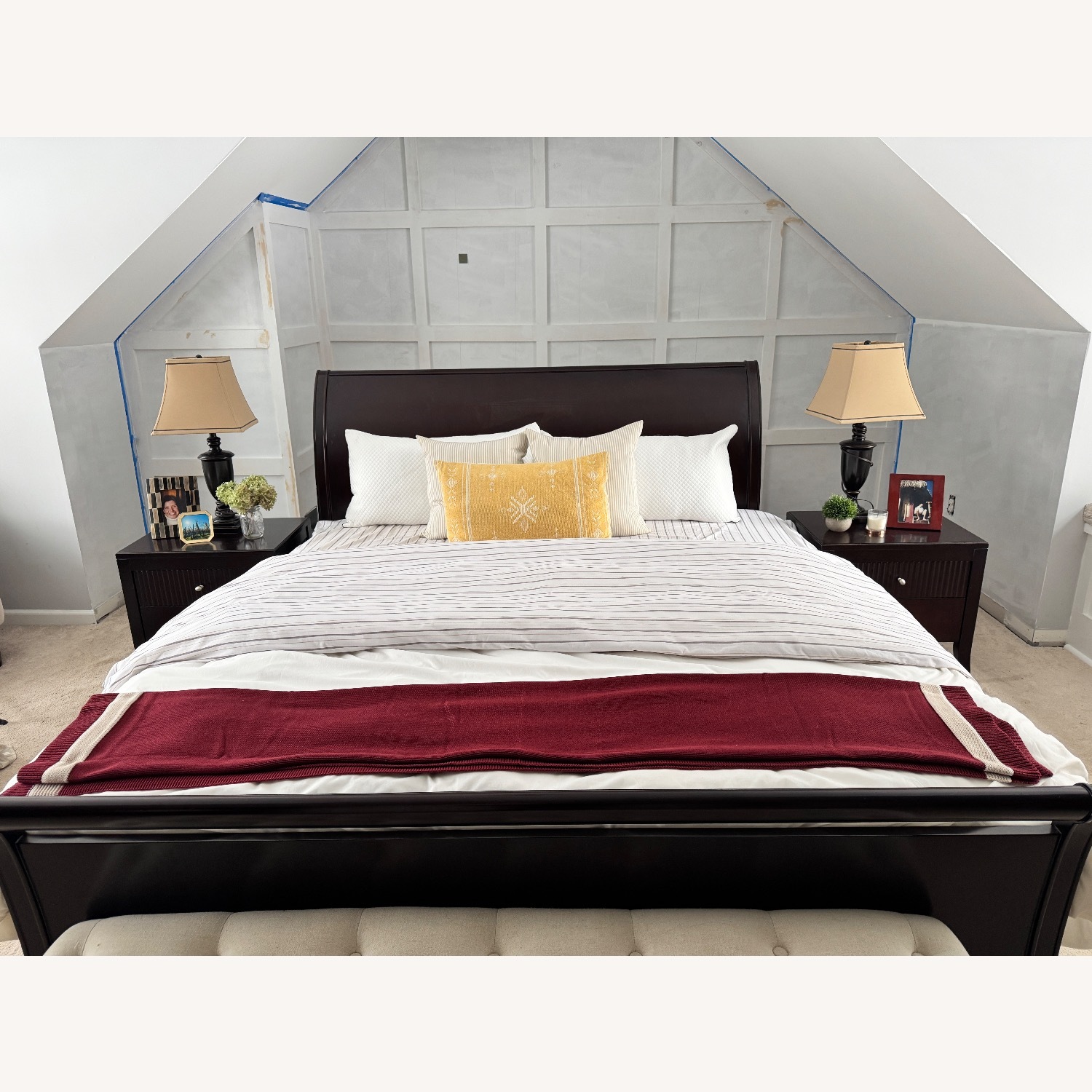 King Sleigh Bed - image-0