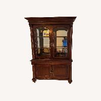 Elegant Solid Wood China Cabinet