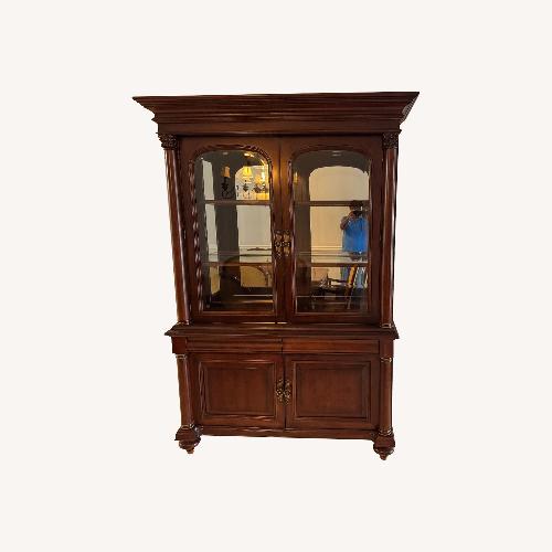 Used Elegant Solid Wood China Cabinet for sale on AptDeco