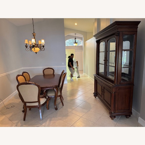 Used Elegant Solid Wood China Cabinet for sale on AptDeco