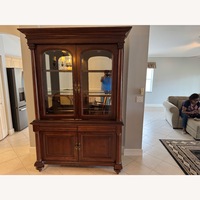 Elegant Solid Wood China Cabinet