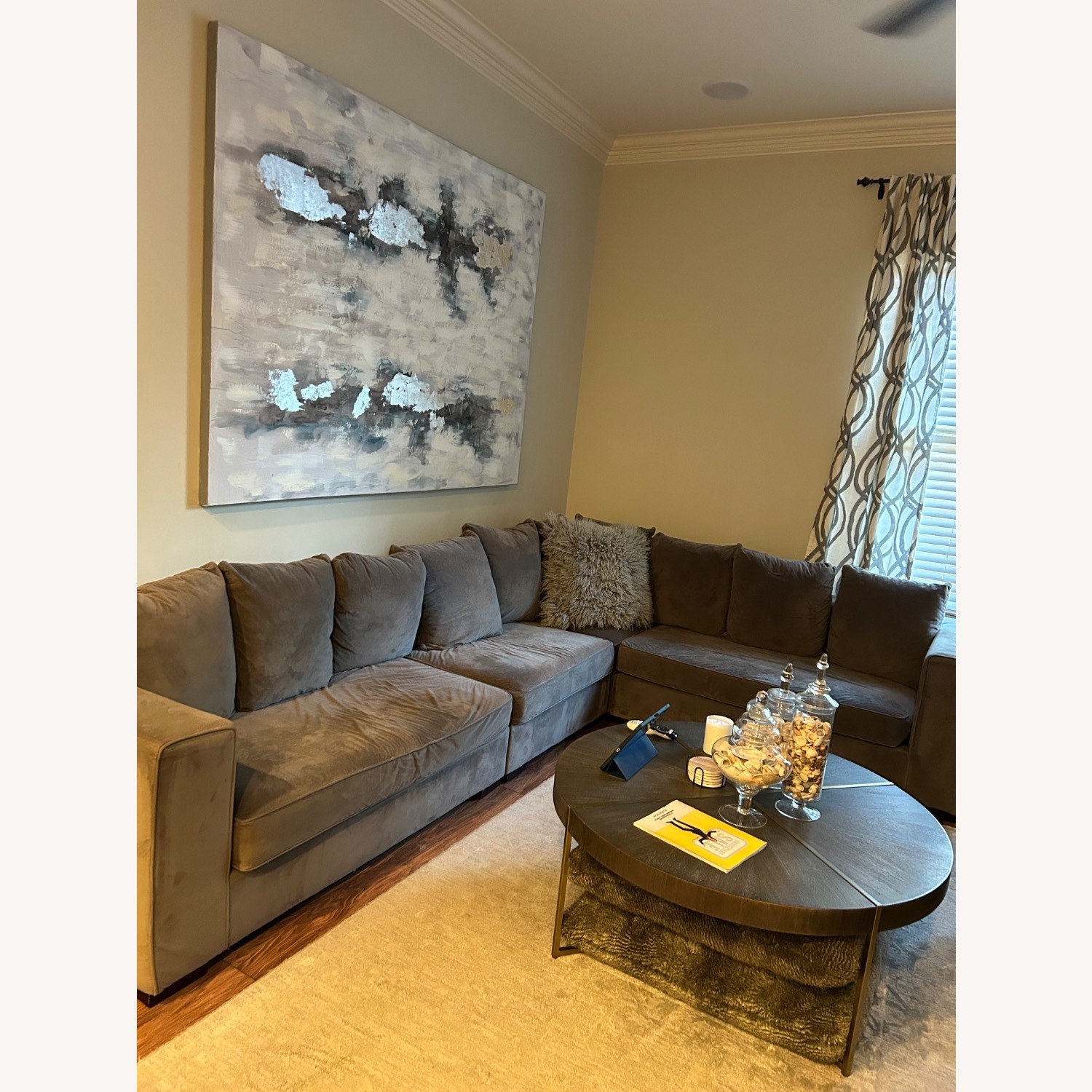 West Elm Gray Sectional Sofa - image-2