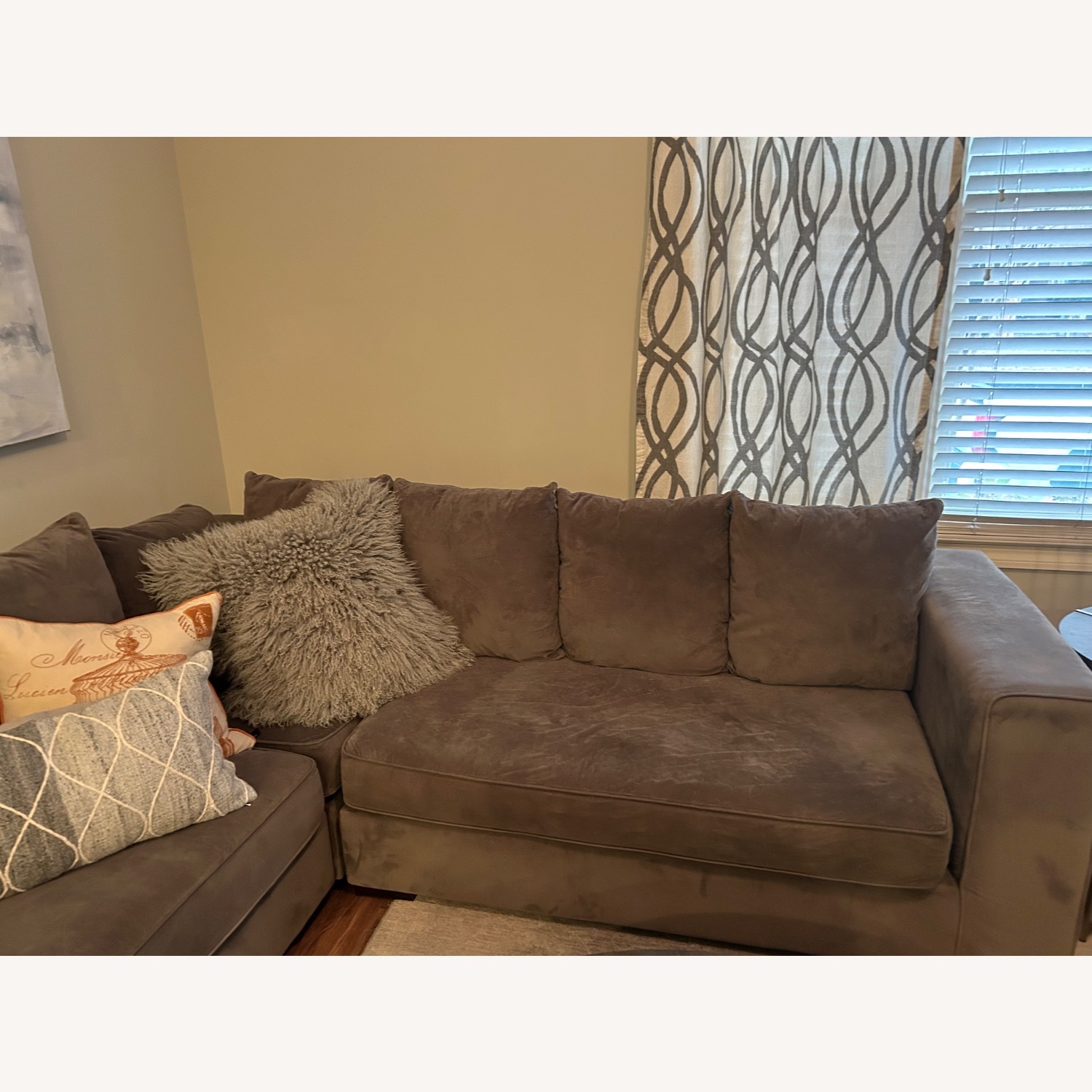 West Elm Gray Sectional Sofa - image-1