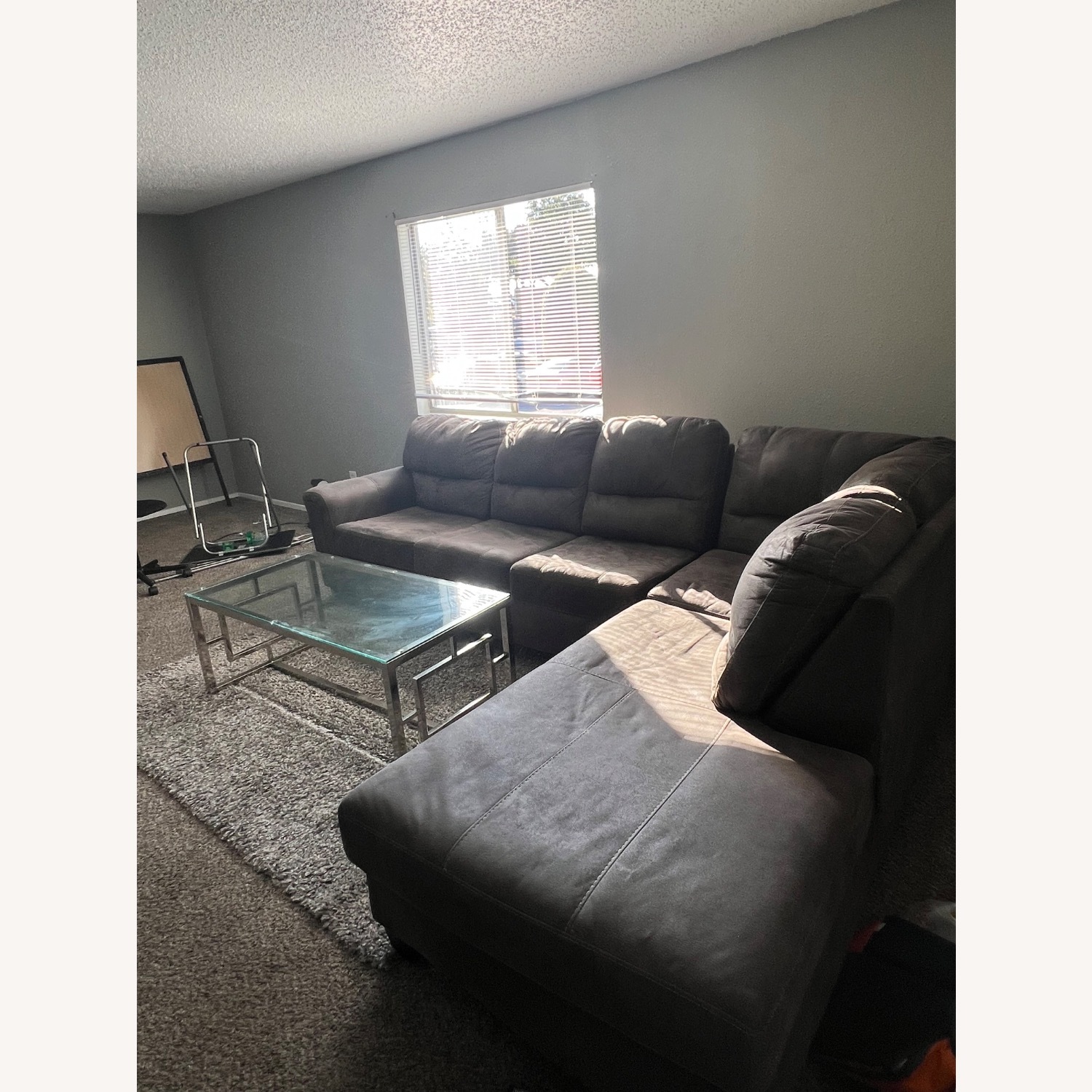 Dark Gray 2 Piece Sectional - image-2