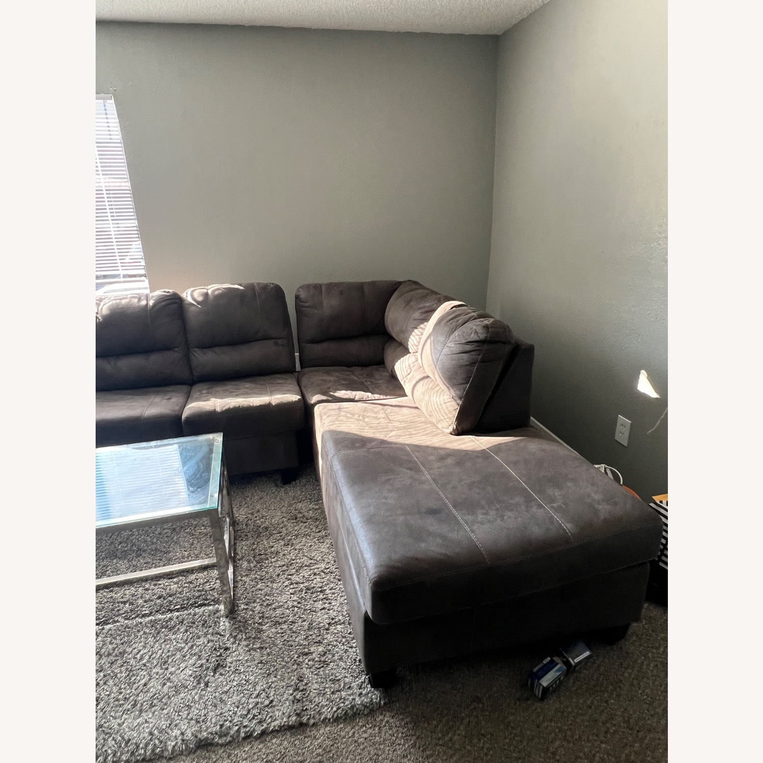 Dark Gray 2 Piece Sectional - image-4