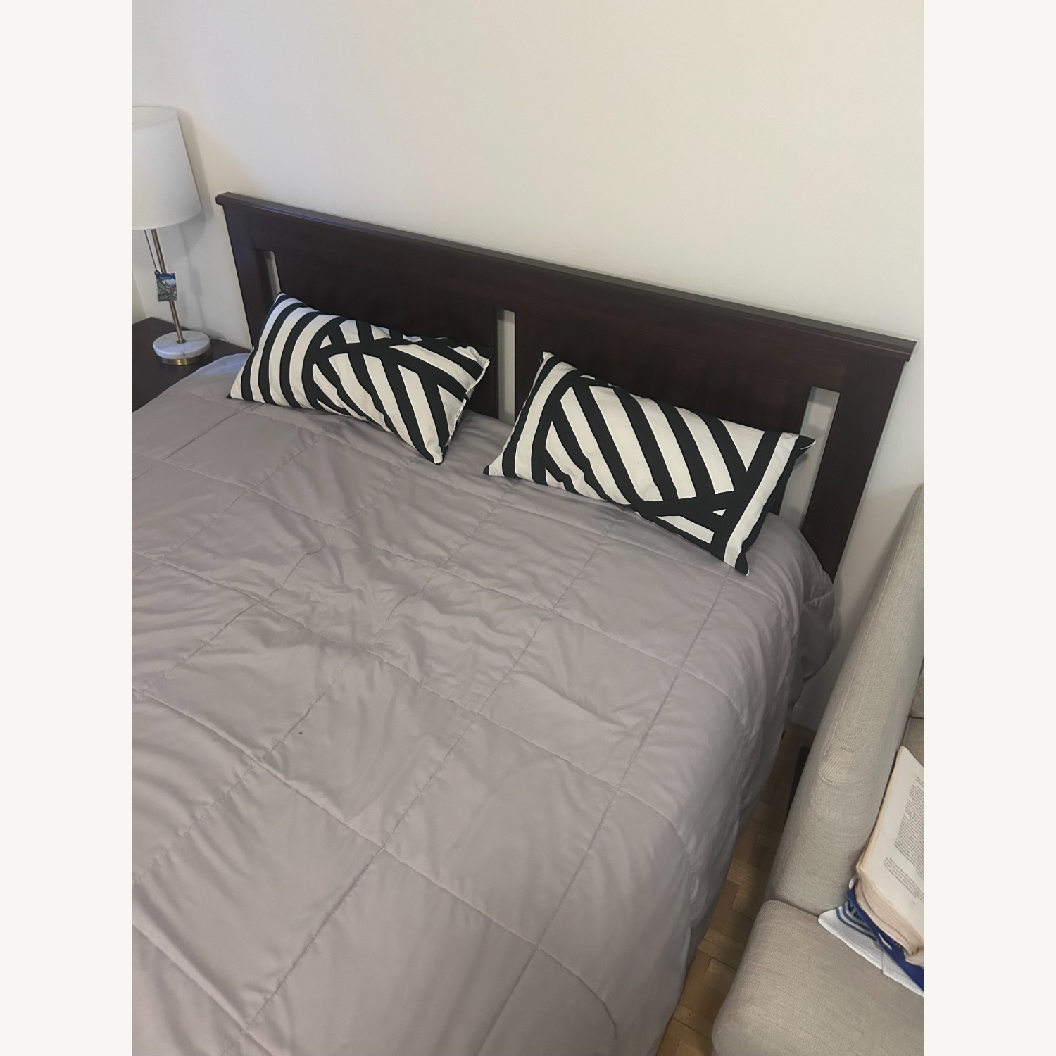 IKEA Dark Brown Wood Full Bed - image-5