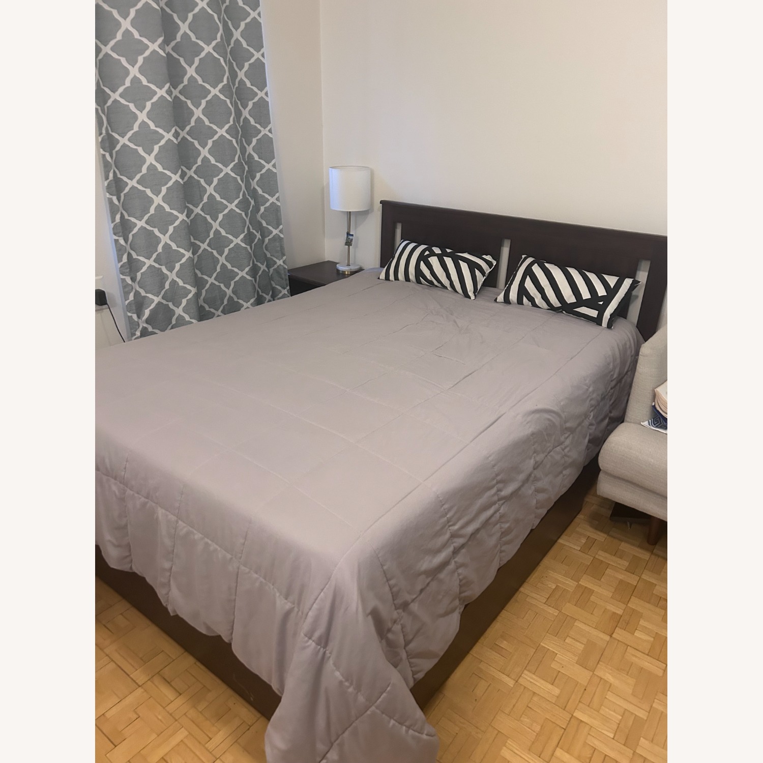 IKEA Dark Brown Wood Full Bed - image-2