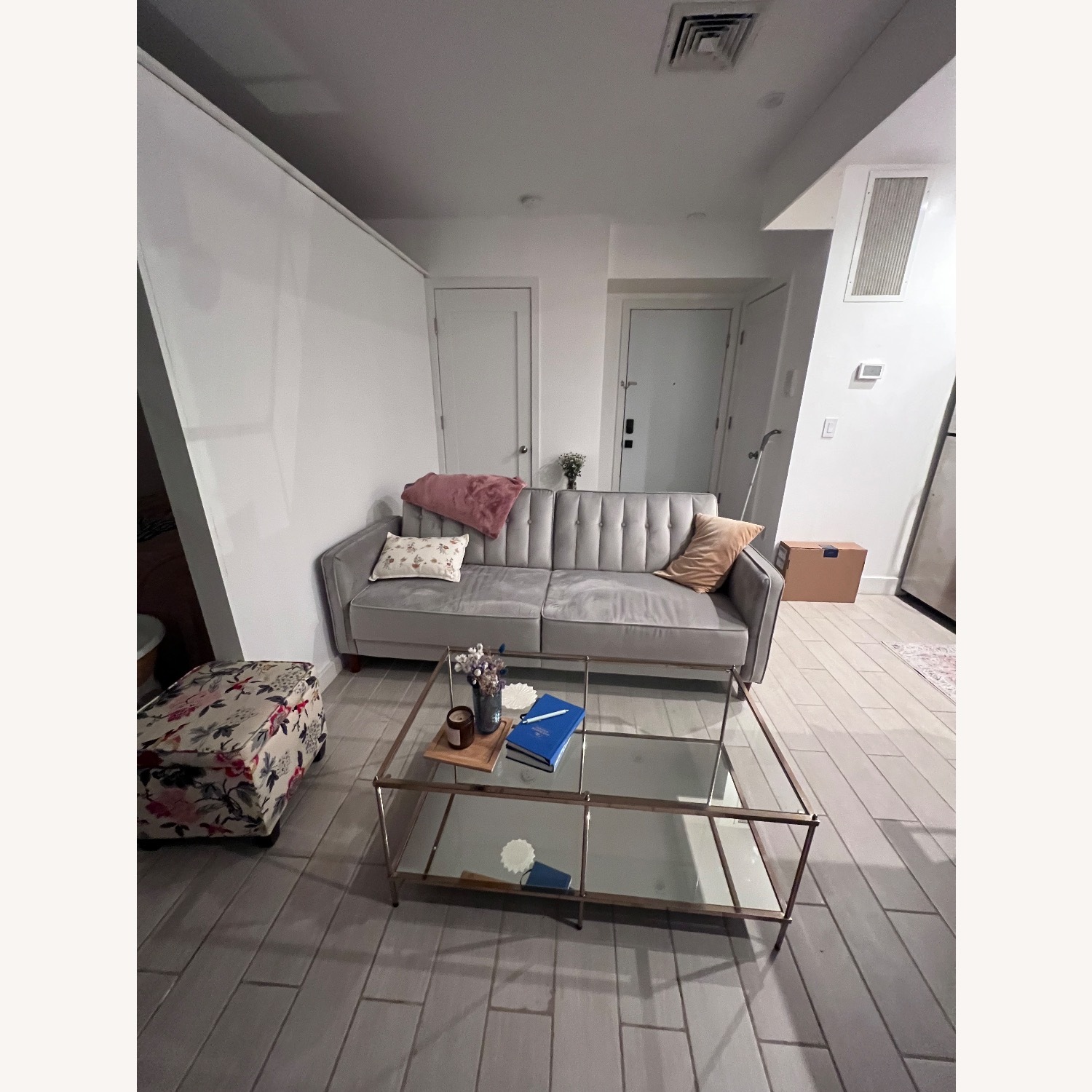 Perdue Velvet Sofa Bed - image-2