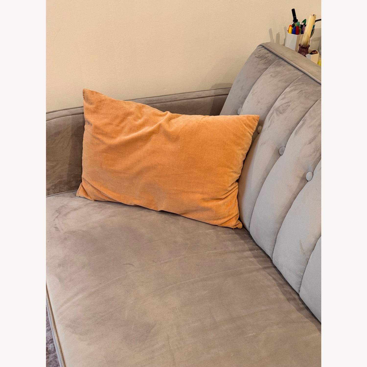 Perdue Velvet Sofa Bed - image-3