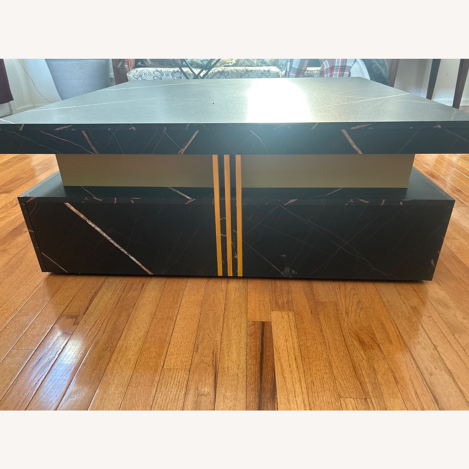 Black Wood Coffee Table - image-2