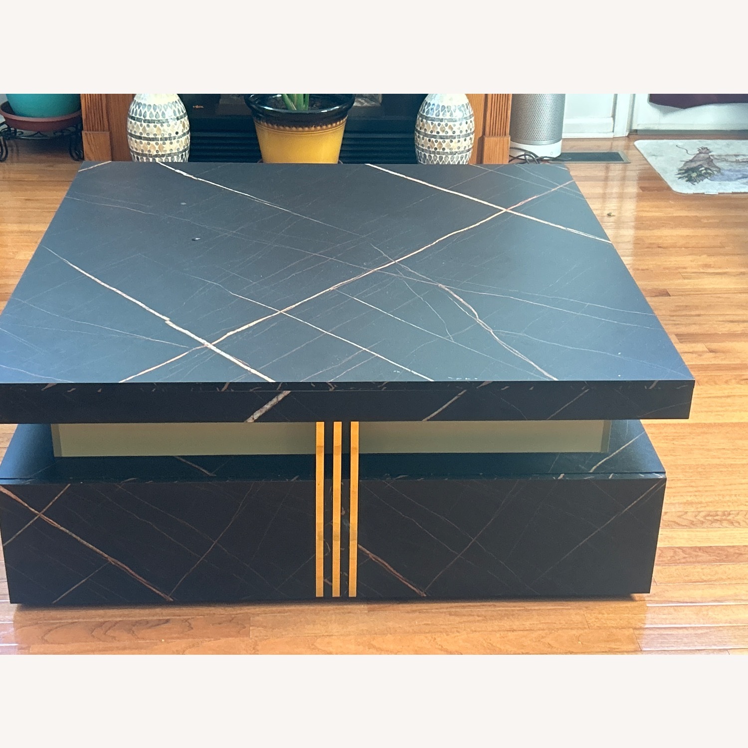 Black Wood Coffee Table - image-3