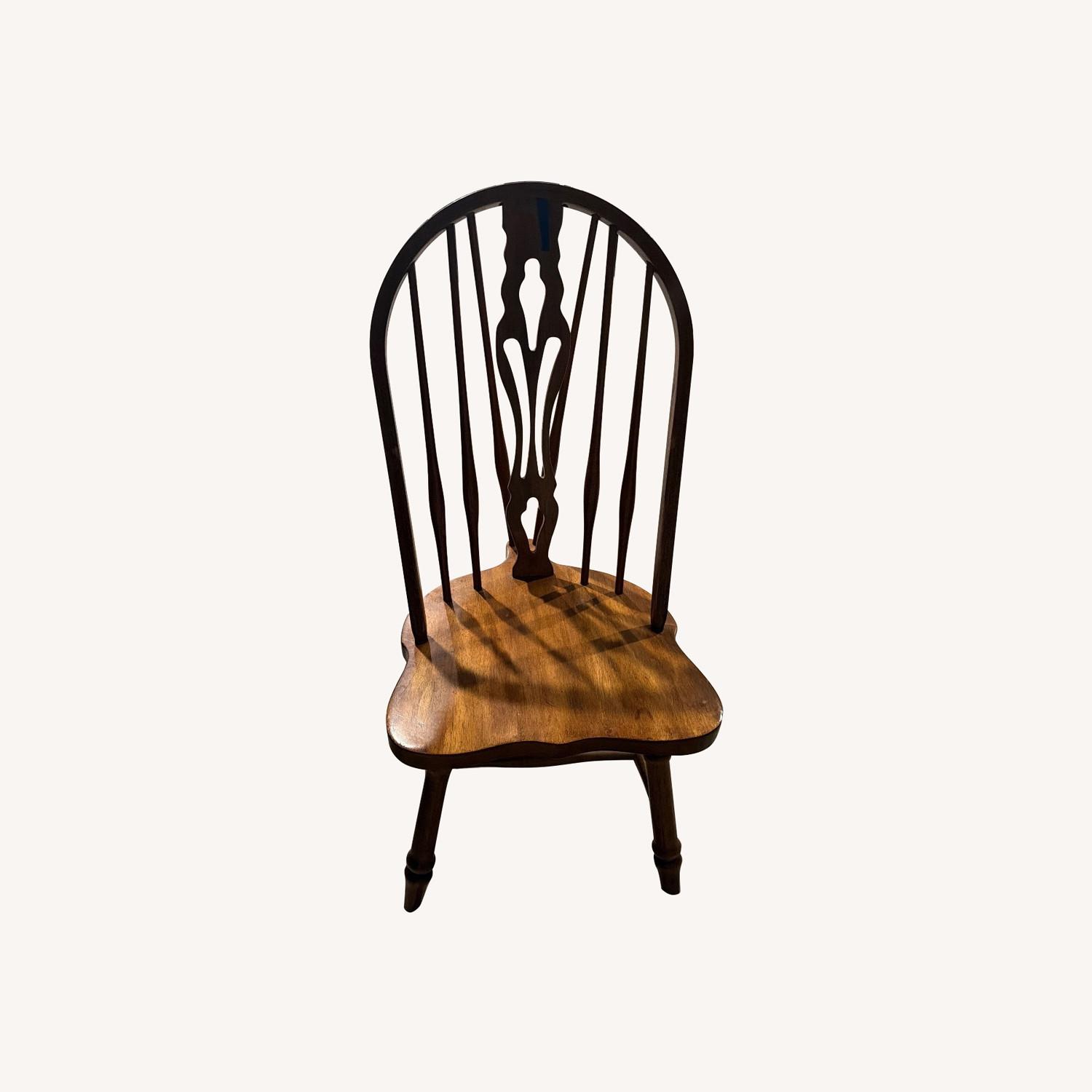 Vintage/Antique Light Brown Dining Chairs - image-0