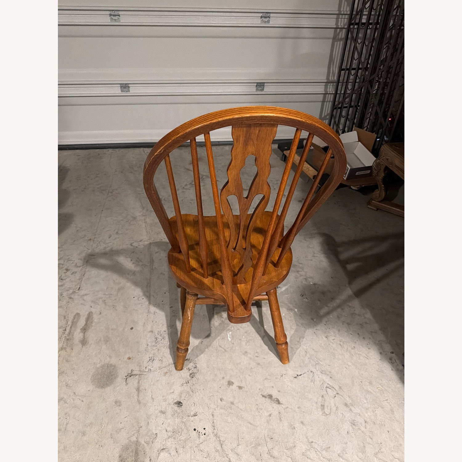 Vintage/Antique Light Brown Dining Chairs - image-3