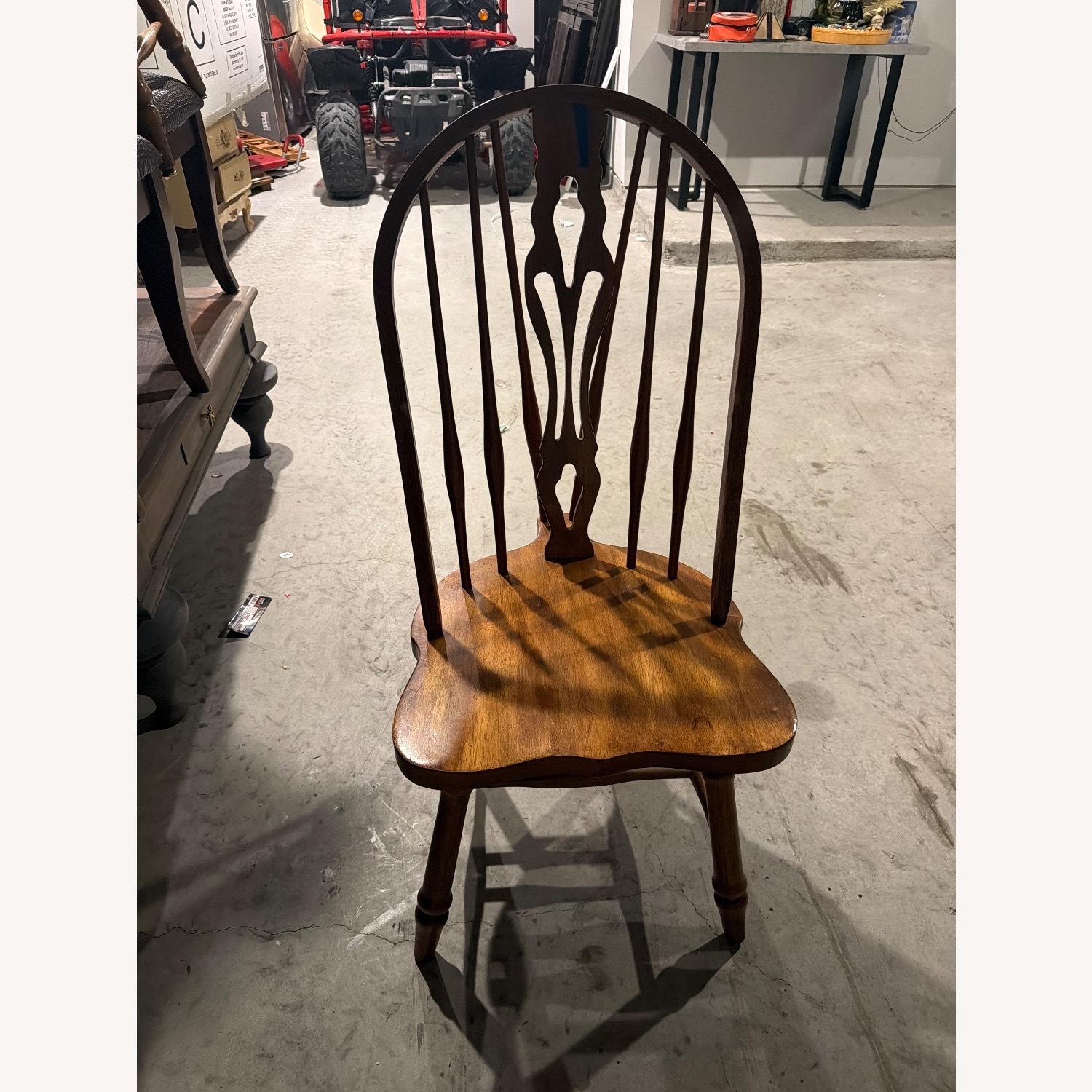 Vintage/Antique Light Brown Dining Chairs - image-0