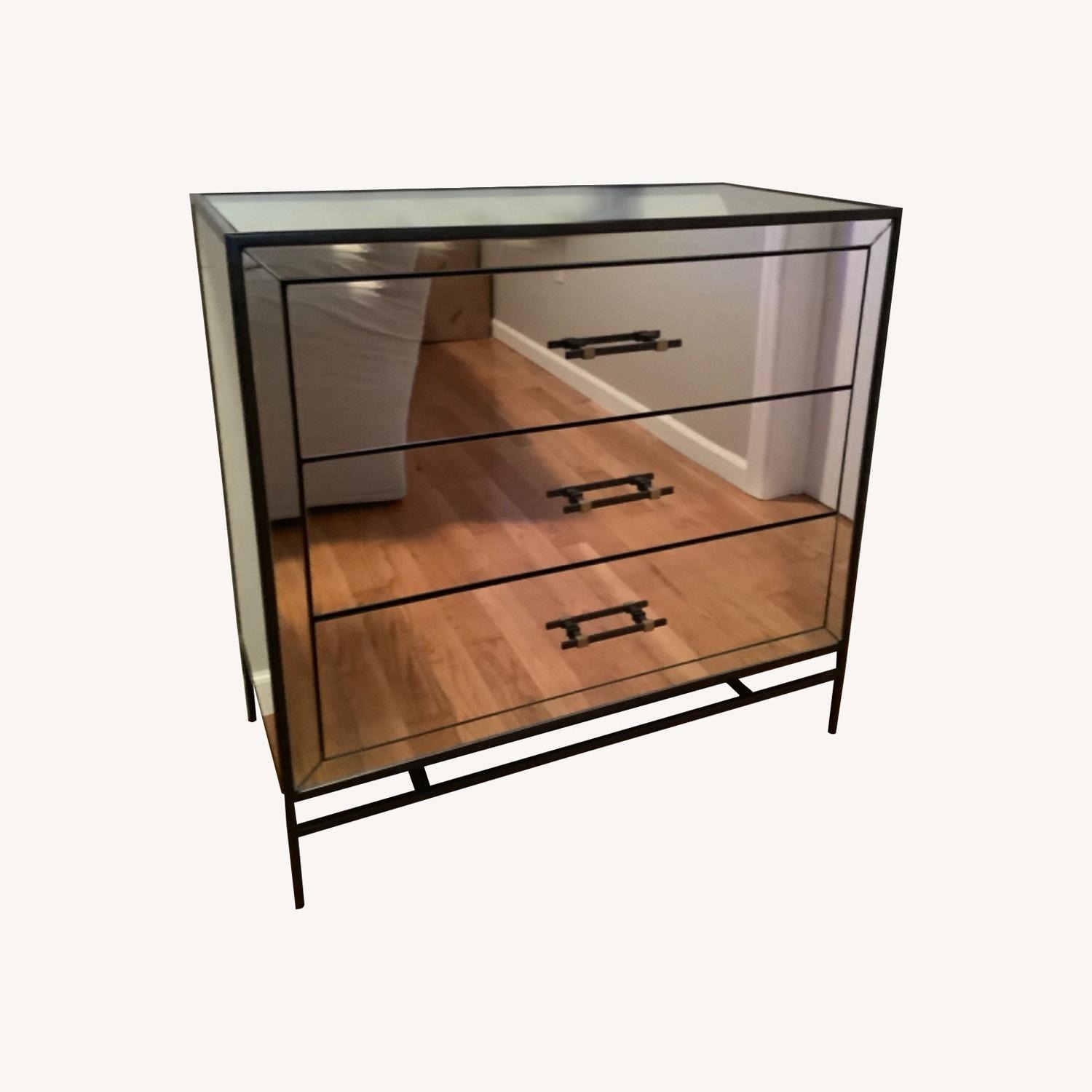 West Elm Mirrored 3-Drawer Mirrored Dresser - image-2