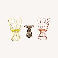 EMU Americas Re-trouve Orange Metal Accent Chair