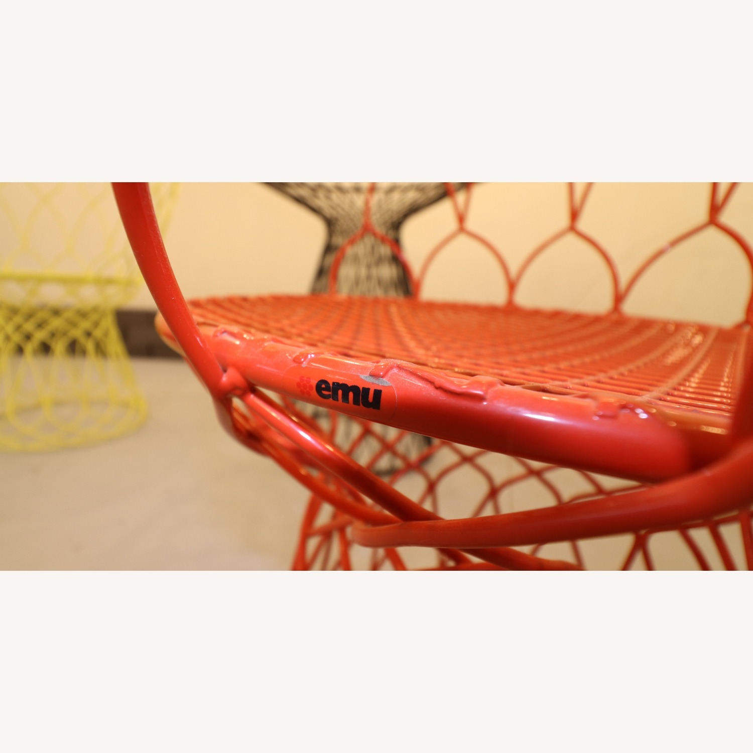 EMU Americas Re-trouve Orange Metal Accent Chair - image-4