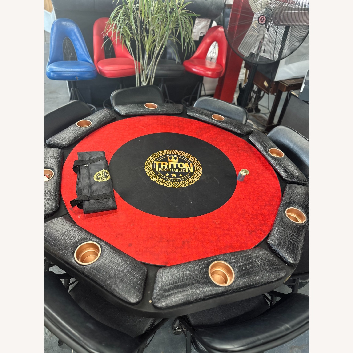 Black Leather Play Table - image-2