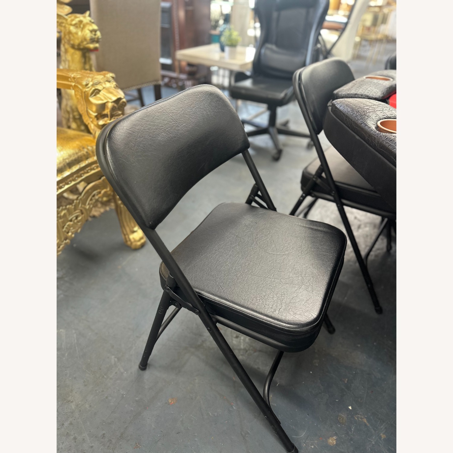 Black Leather Play Table - image-8